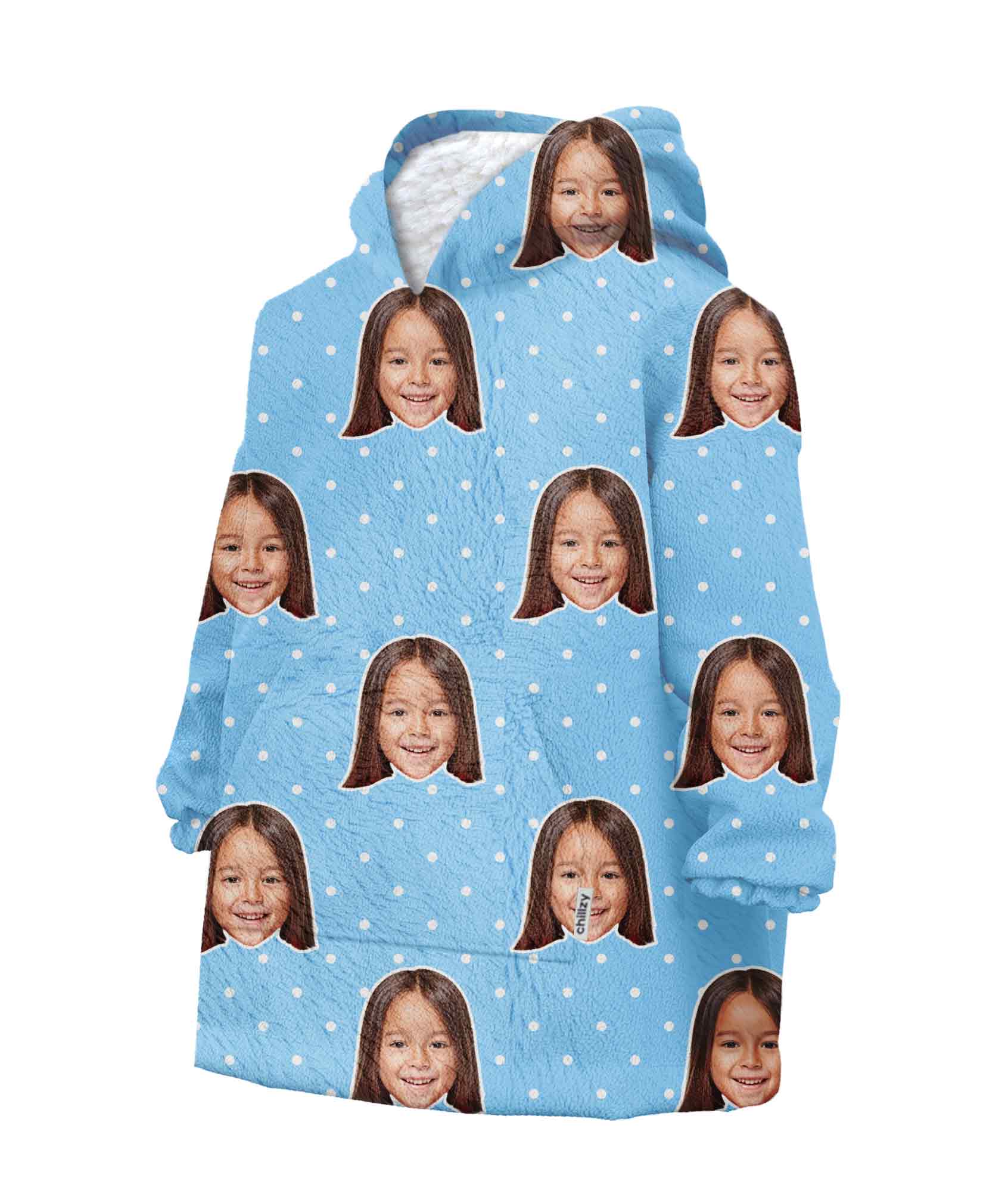 Spotty Kids Kids Hoodie Blanket