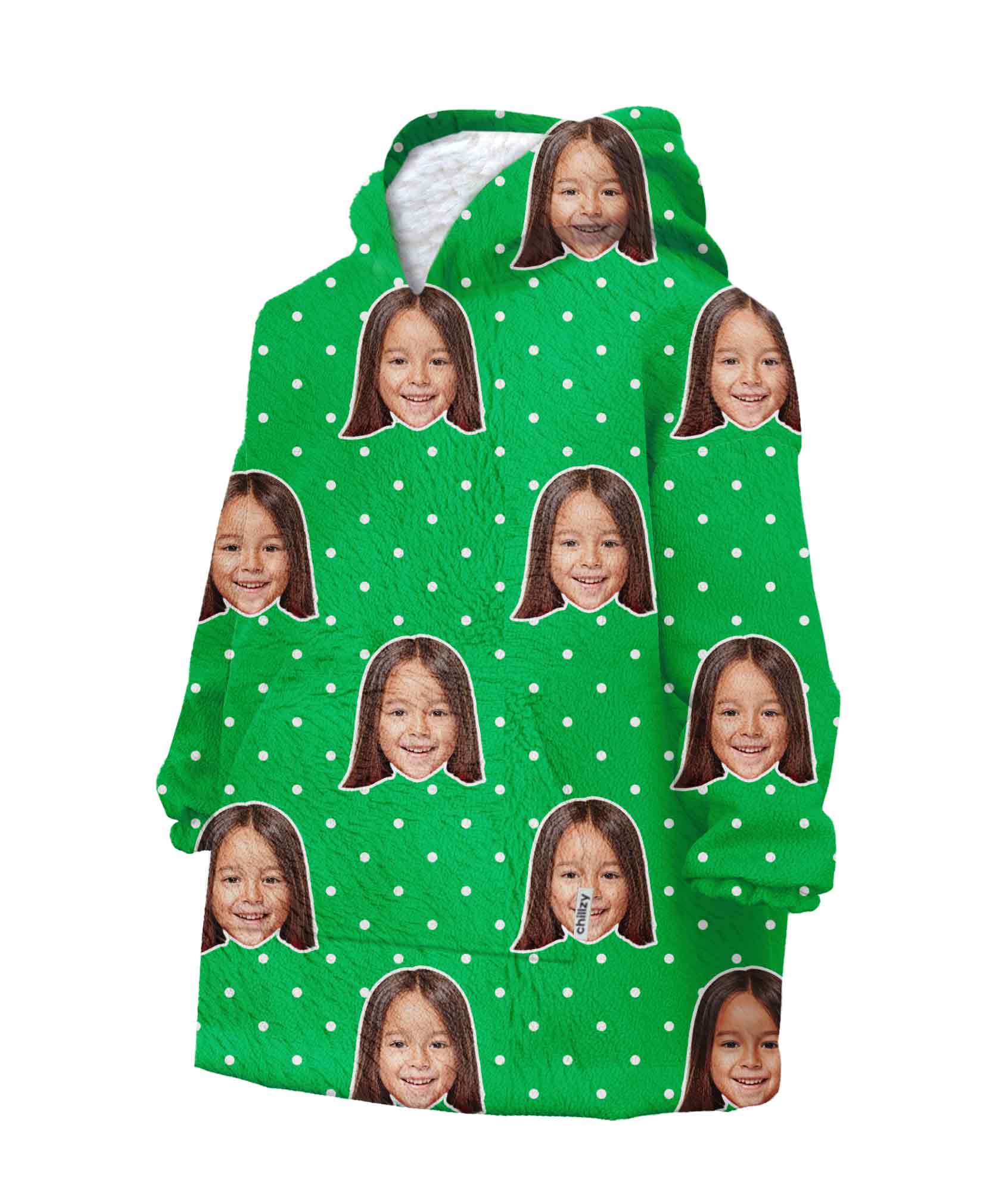 Spotty Kids Kids Hoodie Blanket