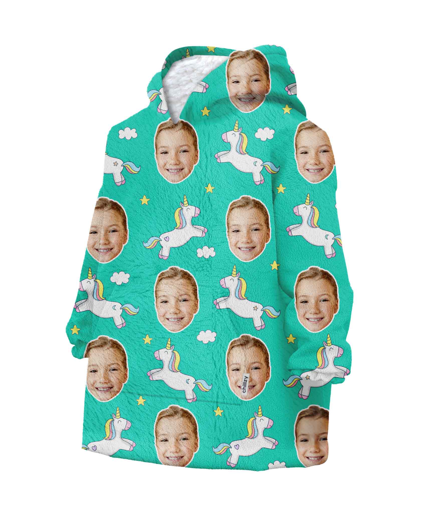 Unicorn Kids Chillzy Kids Hoodie Blanket