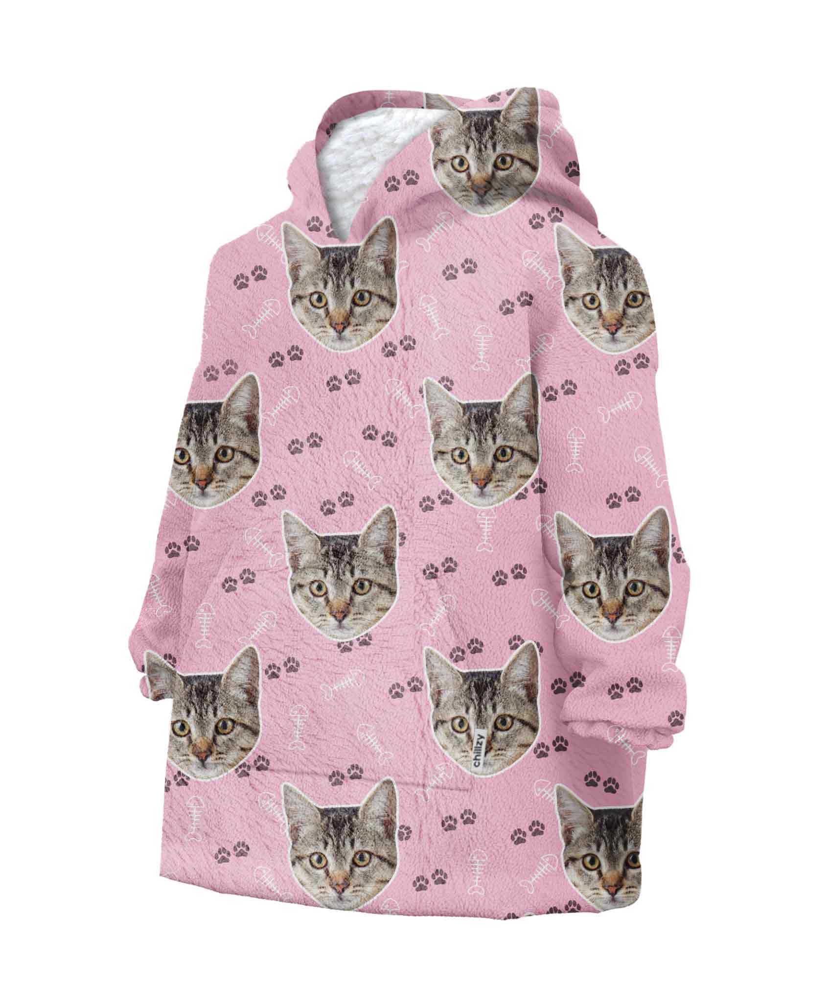 Your Cat Chillzy Kids Hoodie Blanket