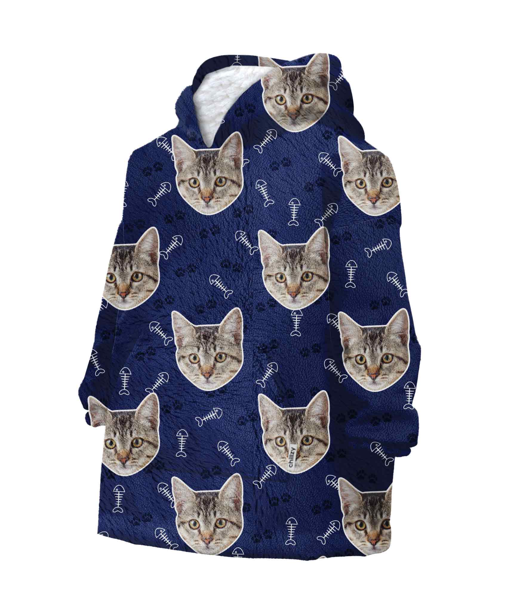 Your Cat Chillzy Kids Hoodie Blanket