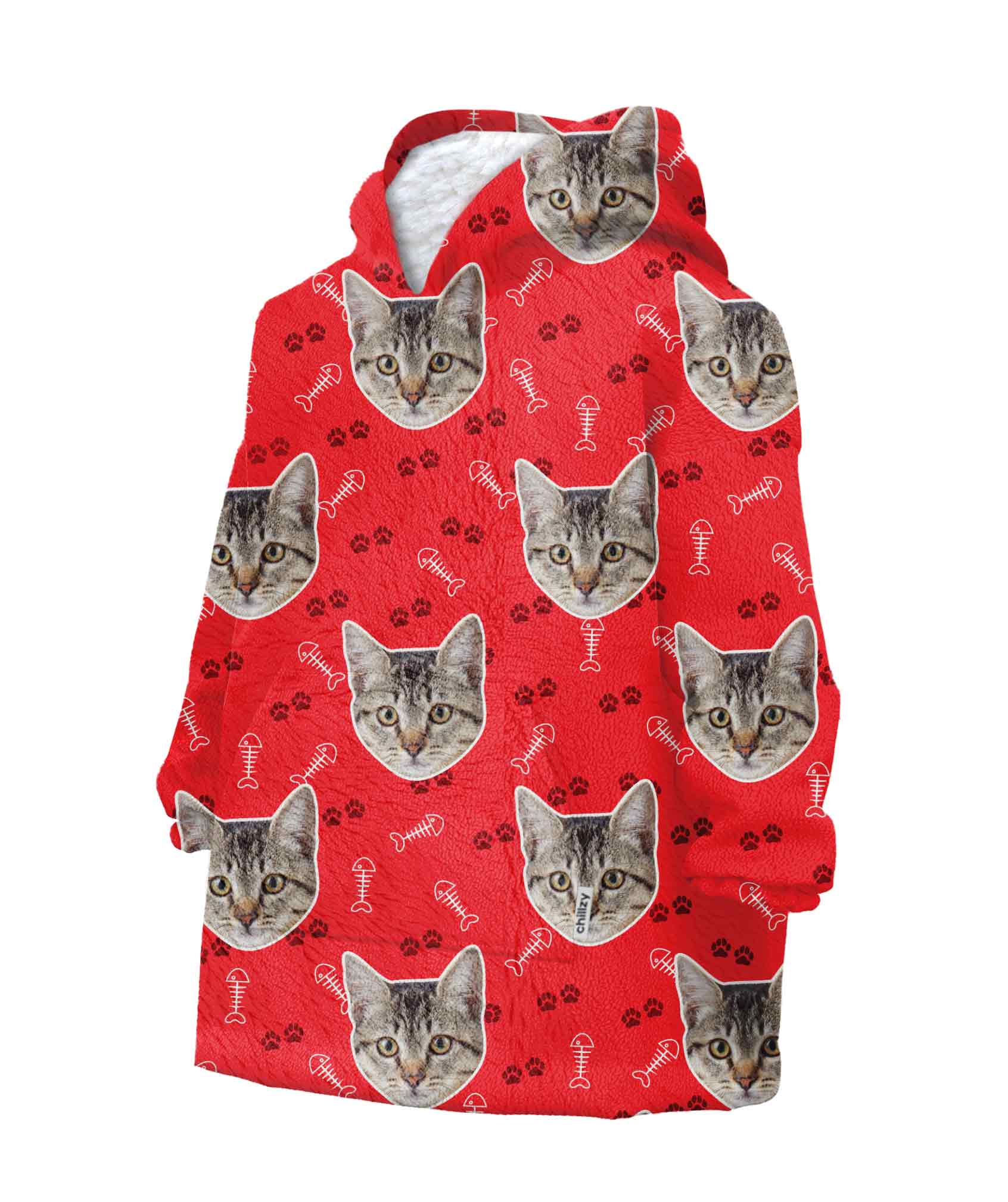 Your Cat Chillzy Kids Hoodie Blanket