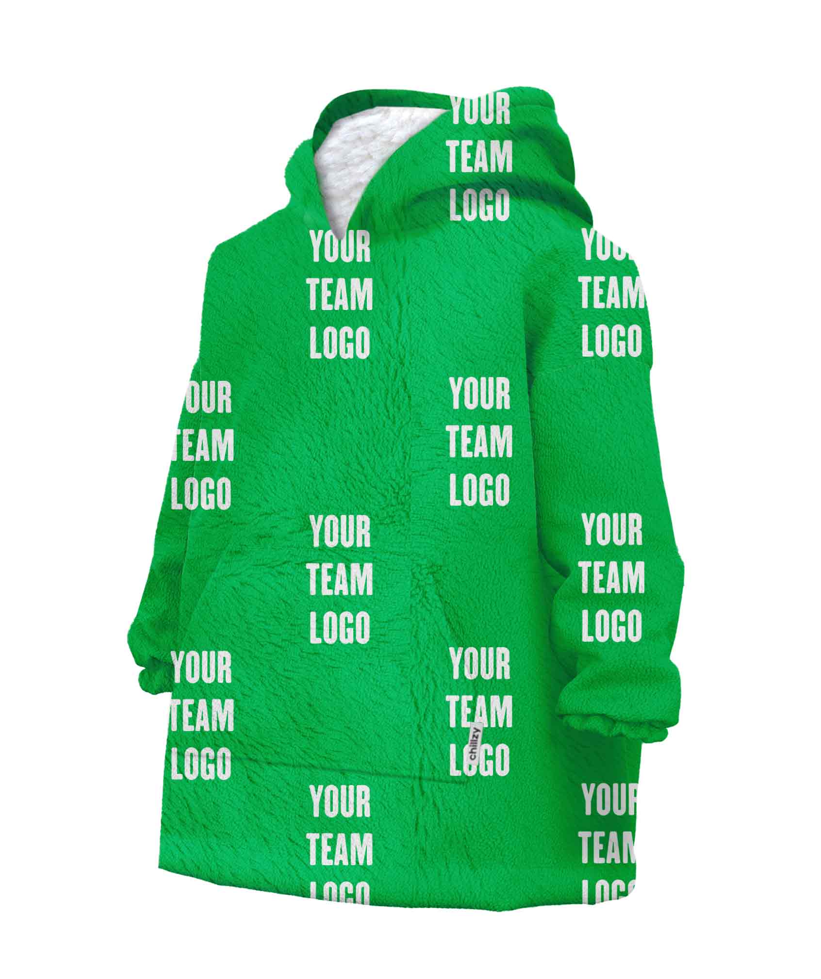 Your Team Logo Chillzy Kids Hoodie Blanket