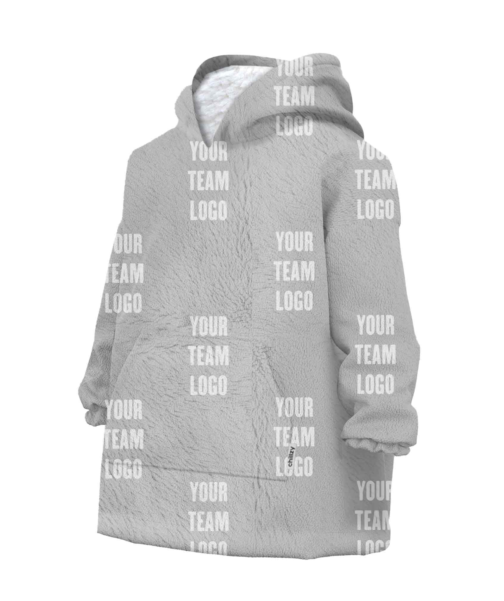 Your Team Logo Chillzy Kids Hoodie Blanket