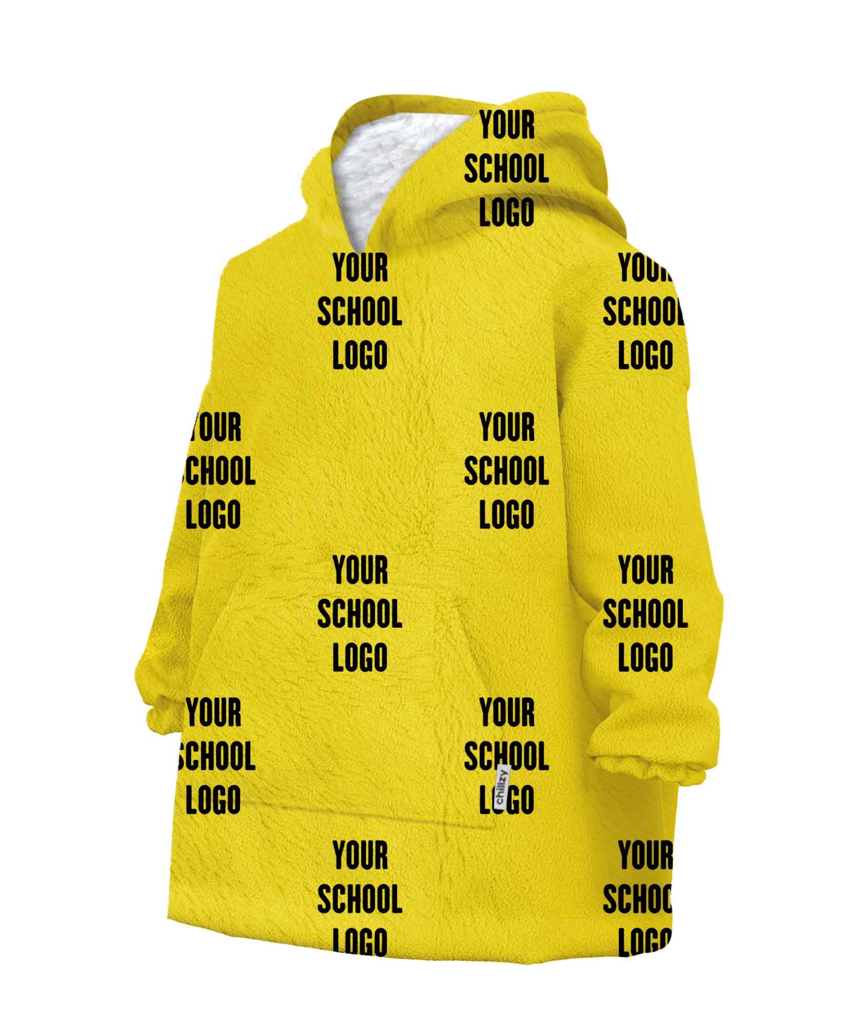 Your School Logo Chillzy Kids Hoodie Blanket