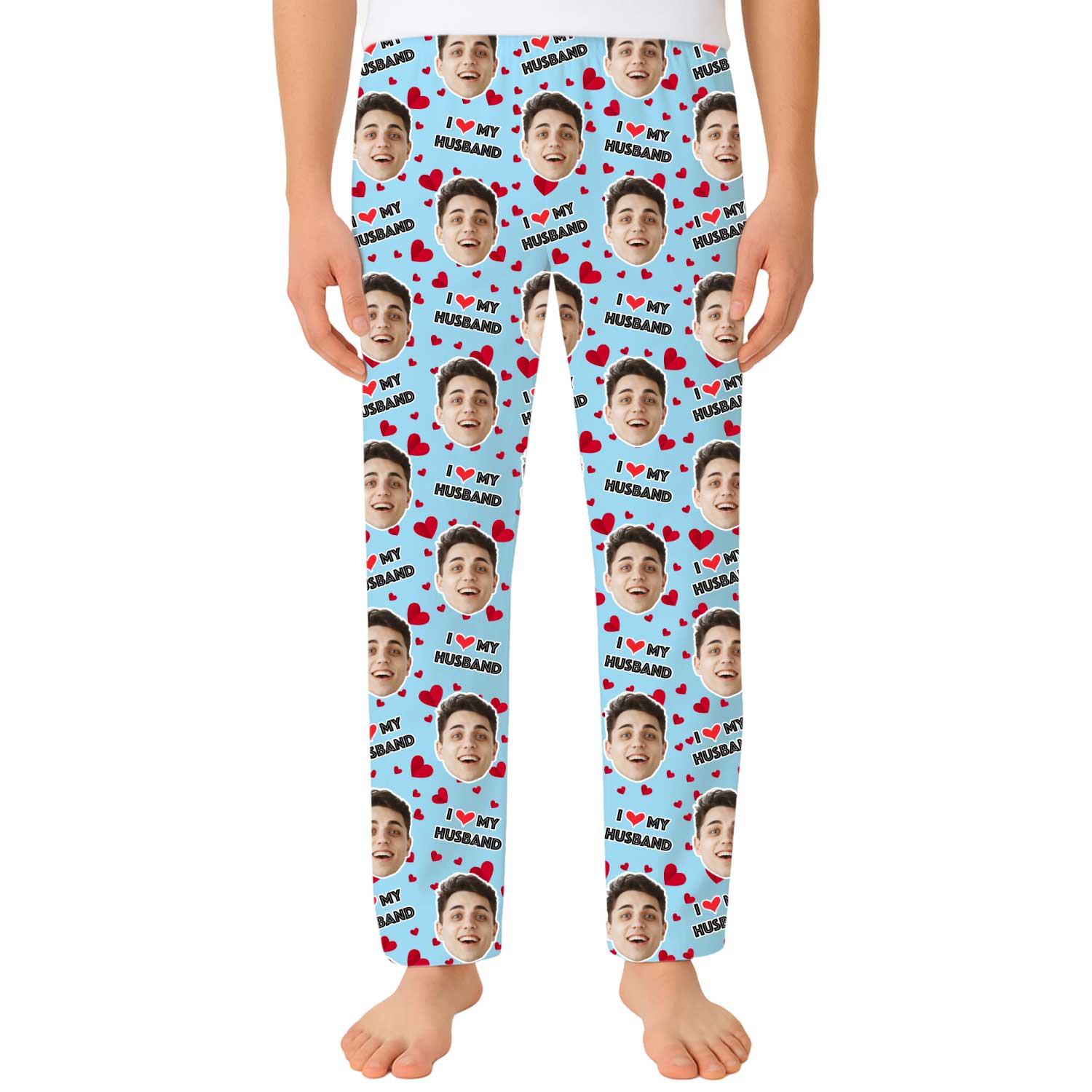 Men's I Love My Husband PJ Bottoms