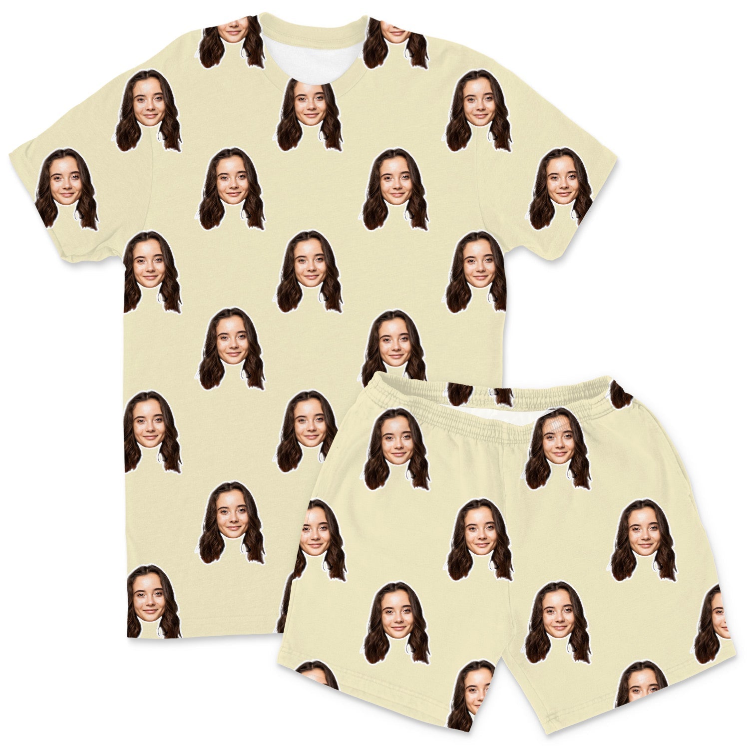 Personalised Men's Pyjamas - Your Face Shorts Set