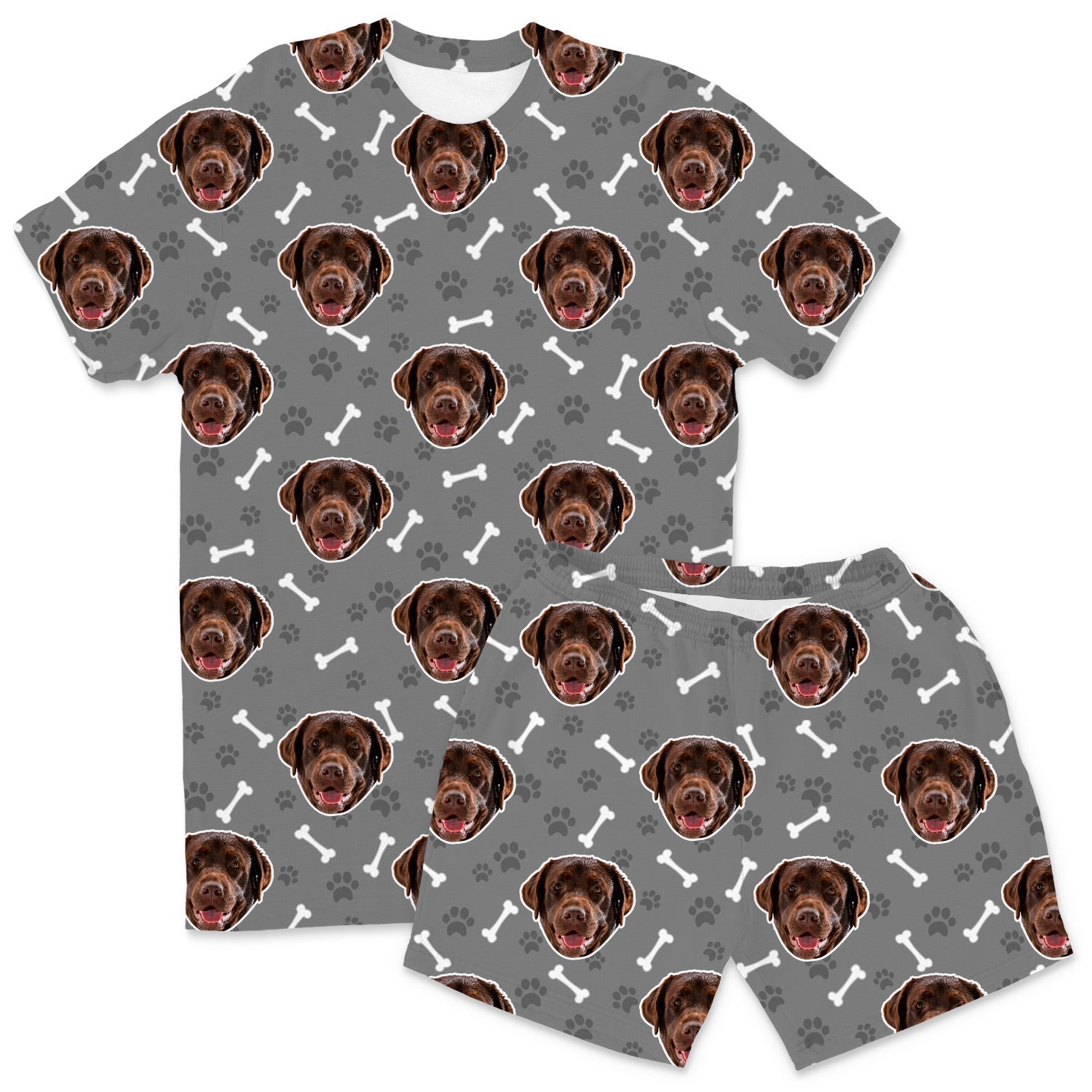 Your Dog Men's Personalised Pyjamas - Shorts Set
