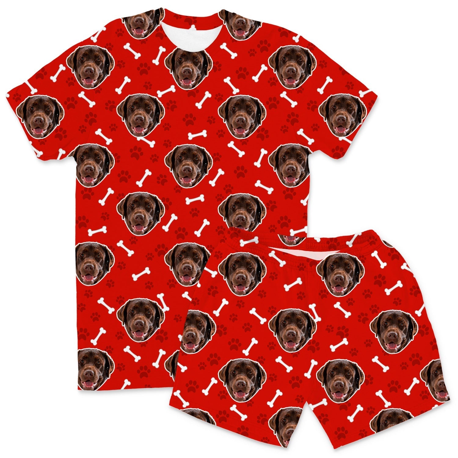 Your Dog Men's Personalised Pyjamas - Shorts Set
