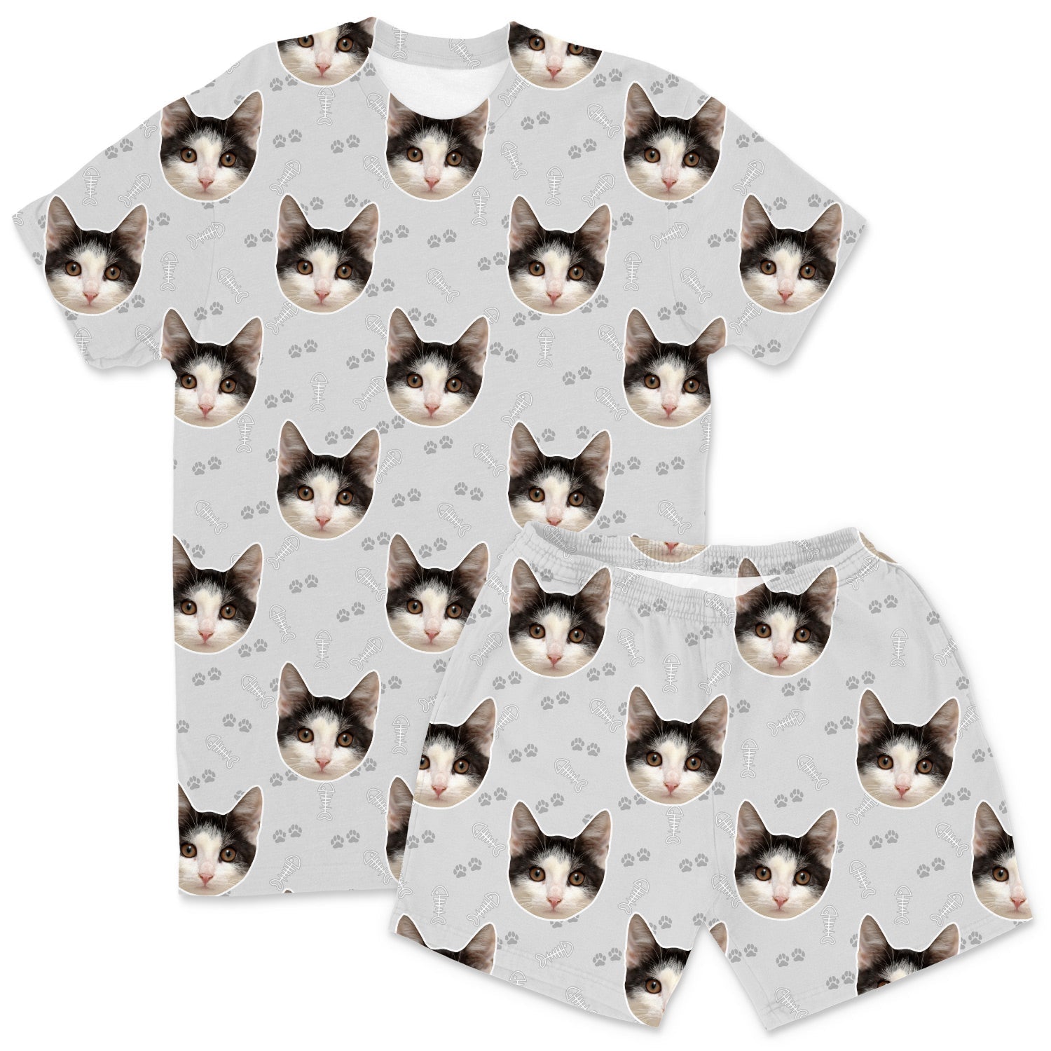 Your Cat Men's Personalised Pyjamas - Shorts Set