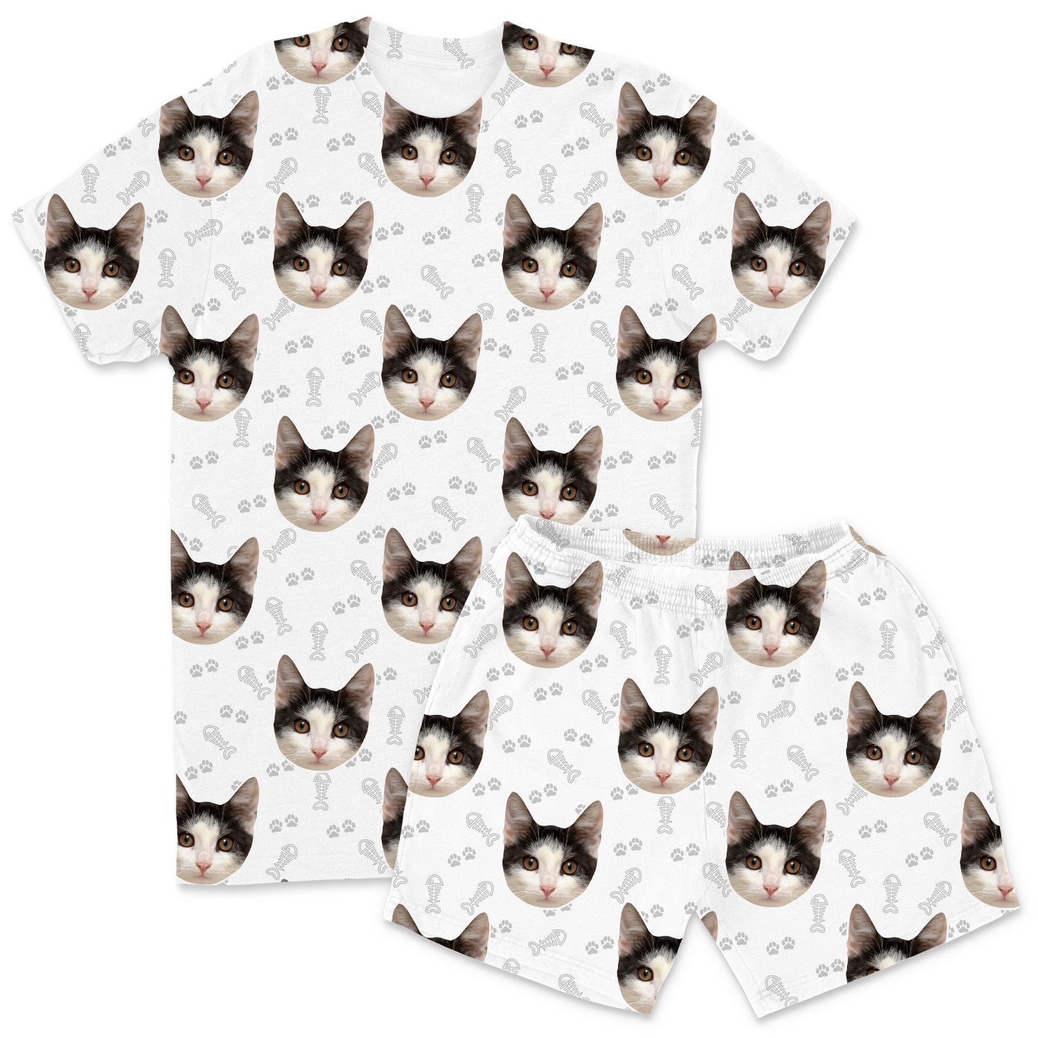 Your Cat Men's Personalised Pyjamas - Shorts Set