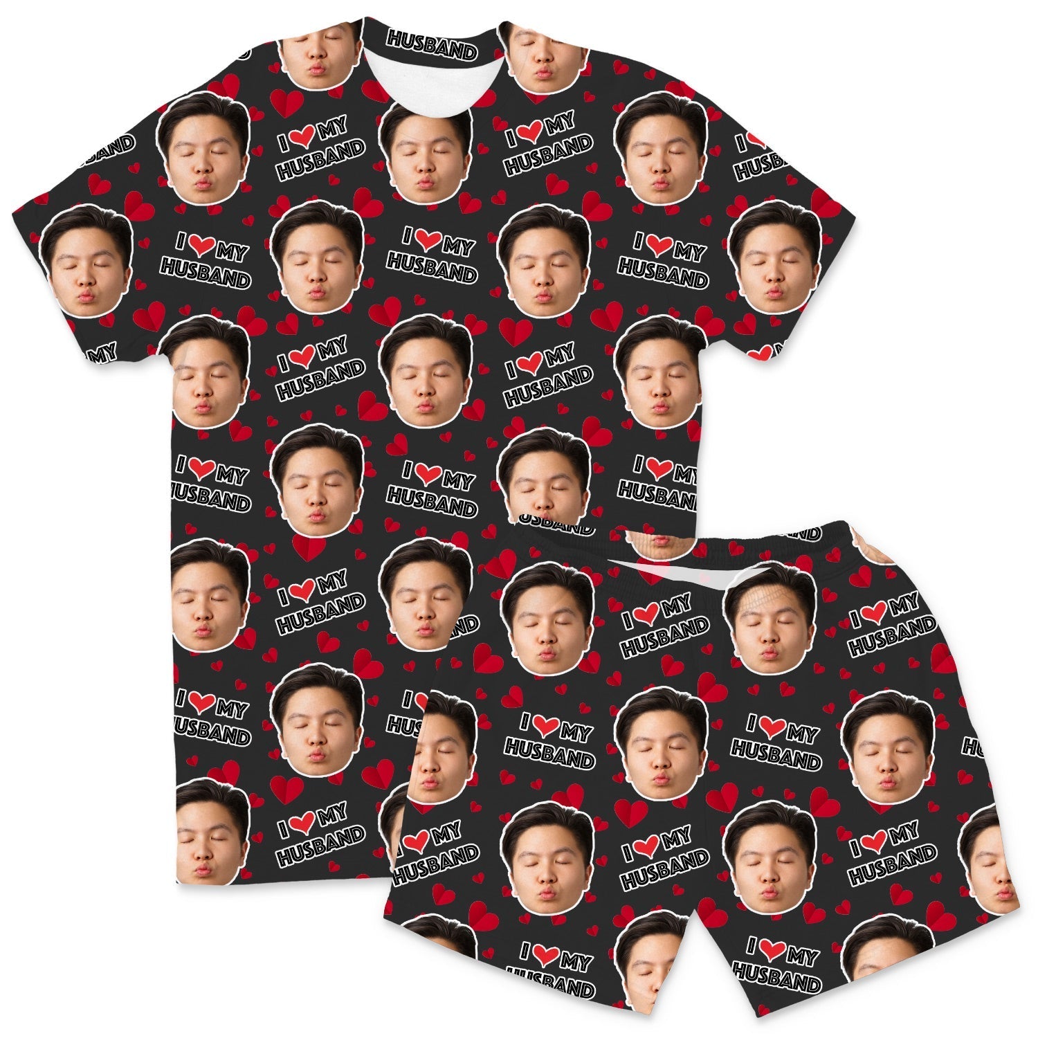 Men's I Love My Husband PJs - Shorts Set