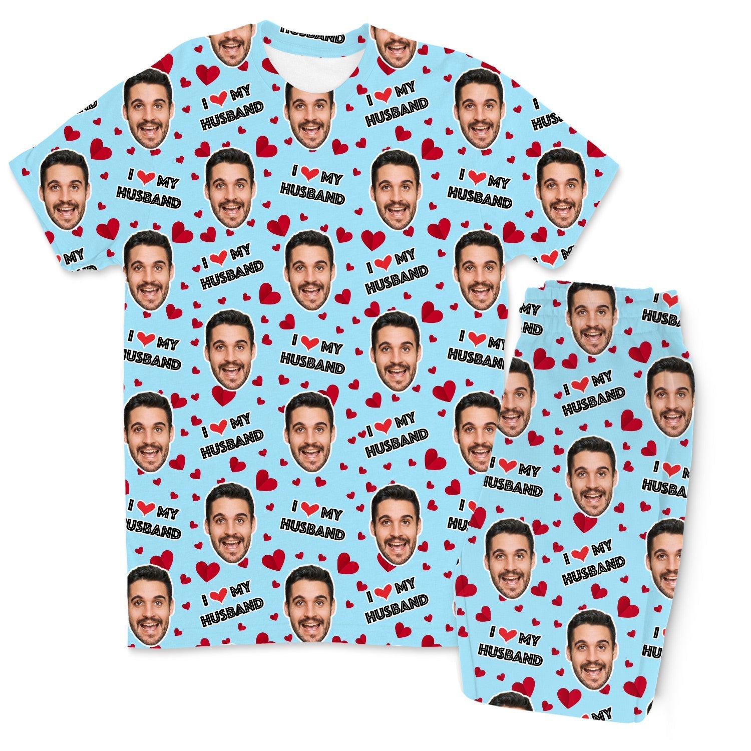 Men's I Love My Husband Pyjamas - Trouser Set