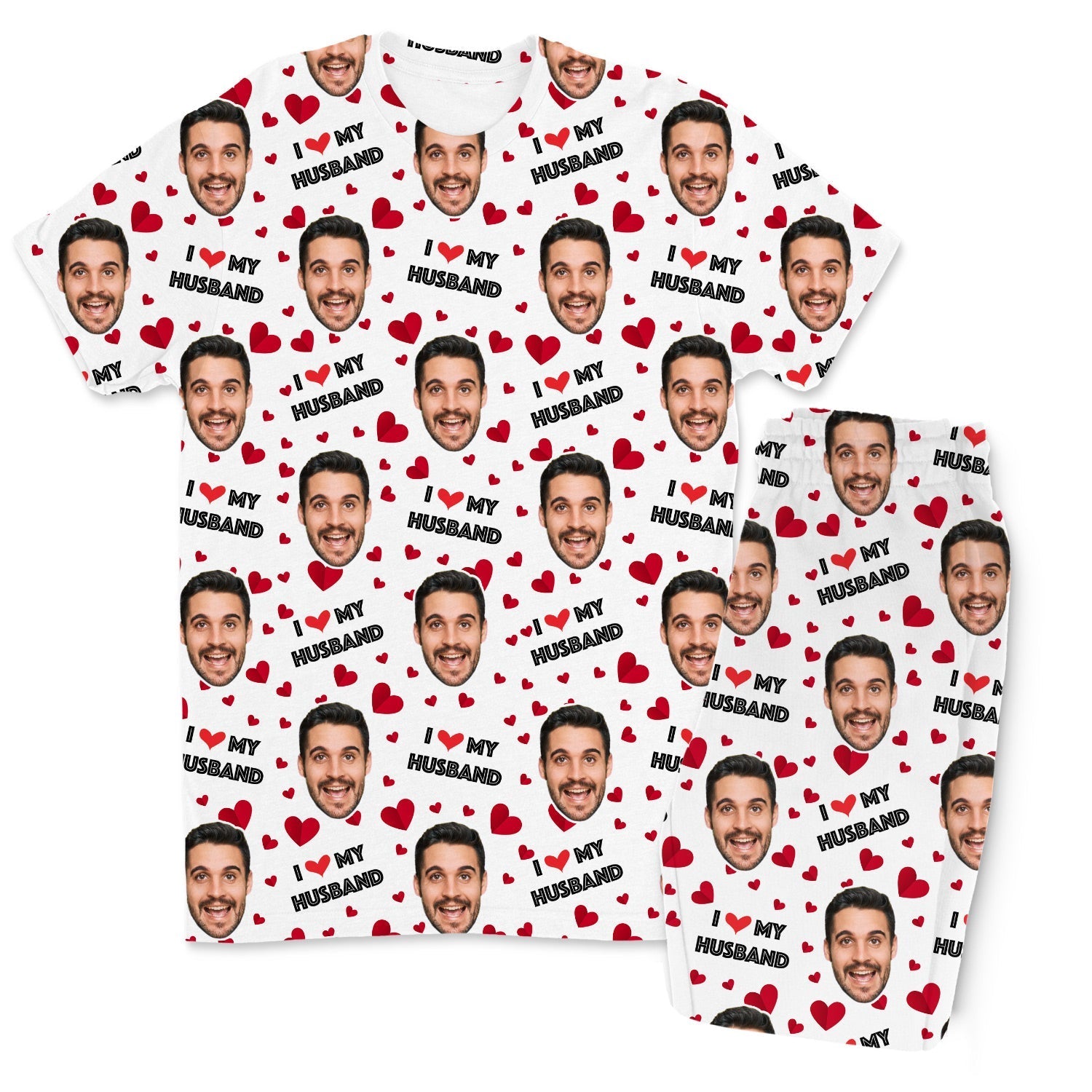 Men's I Love My Husband Pyjamas - Trouser Set