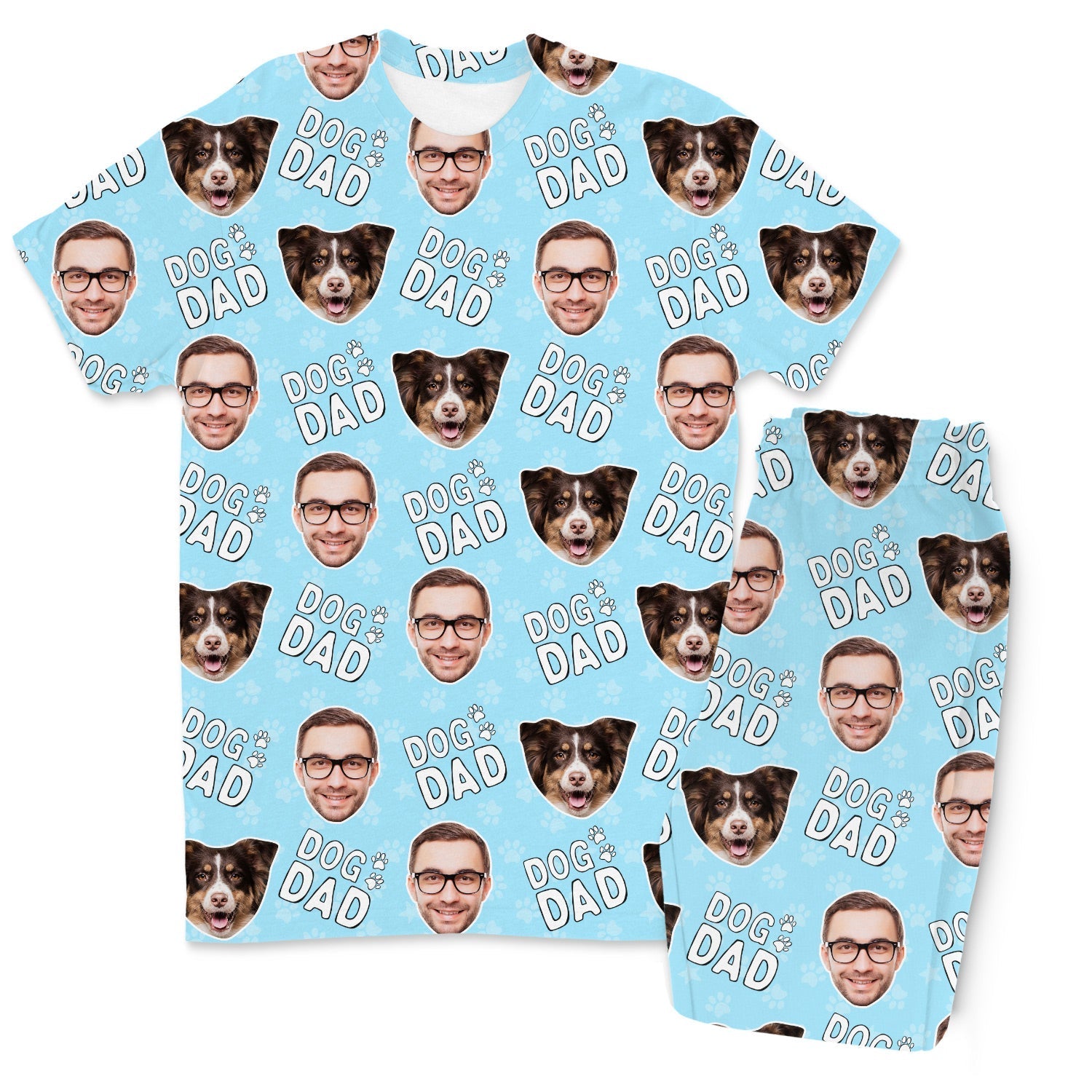 Men's Dog Dad Personalised Pyjamas - Trouser Set