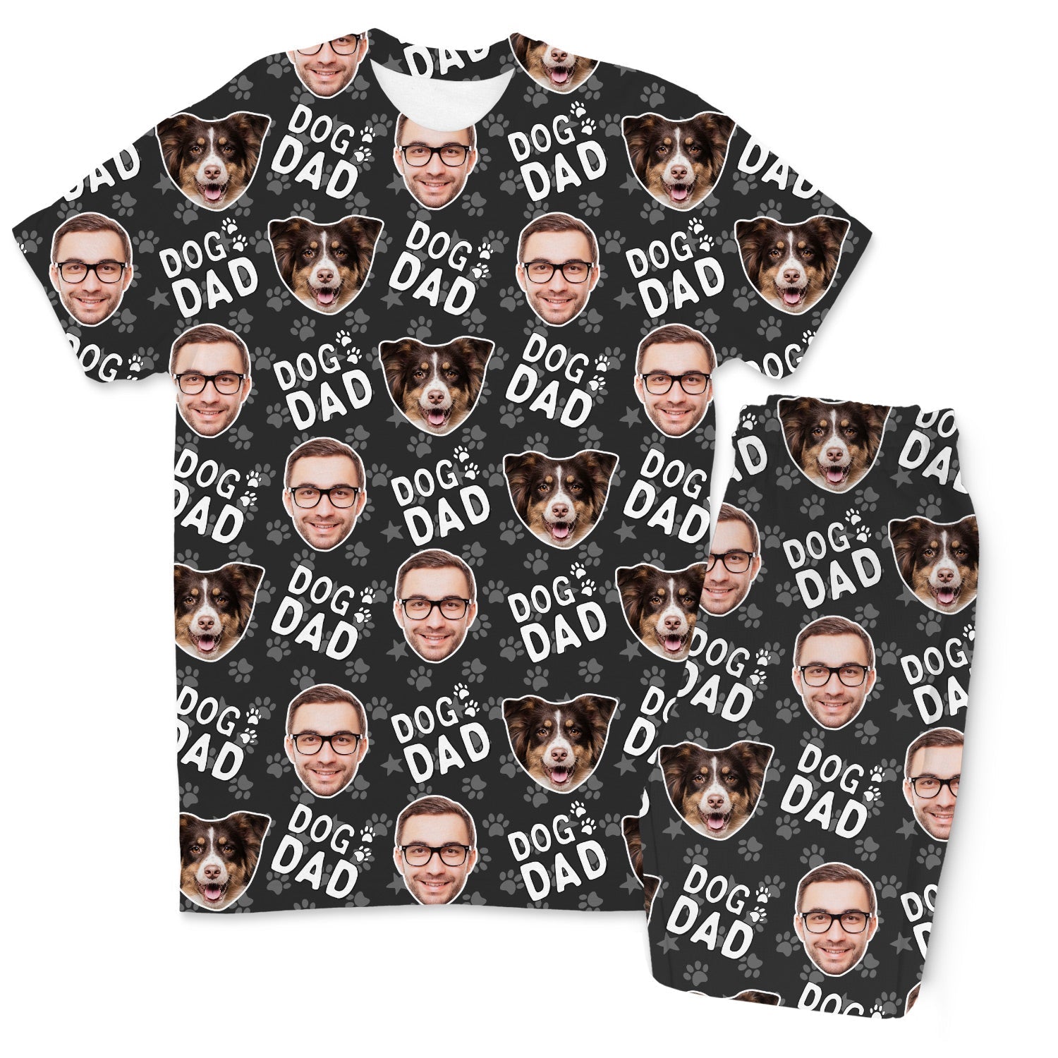 Men's Dog Dad Personalised Pyjamas - Trouser Set