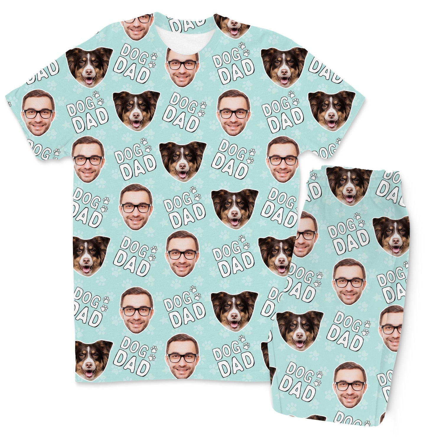 Men's Dog Dad Personalised Pyjamas - Trouser Set