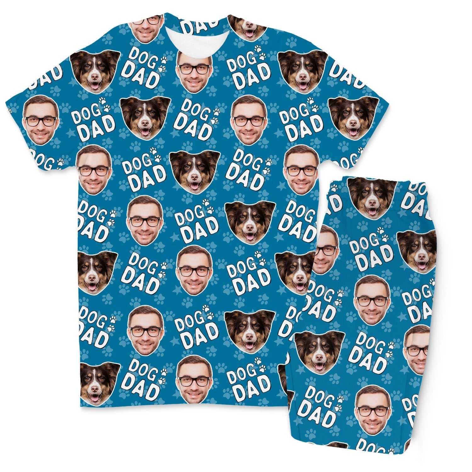 Men's Dog Dad Personalised Pyjamas - Trouser Set