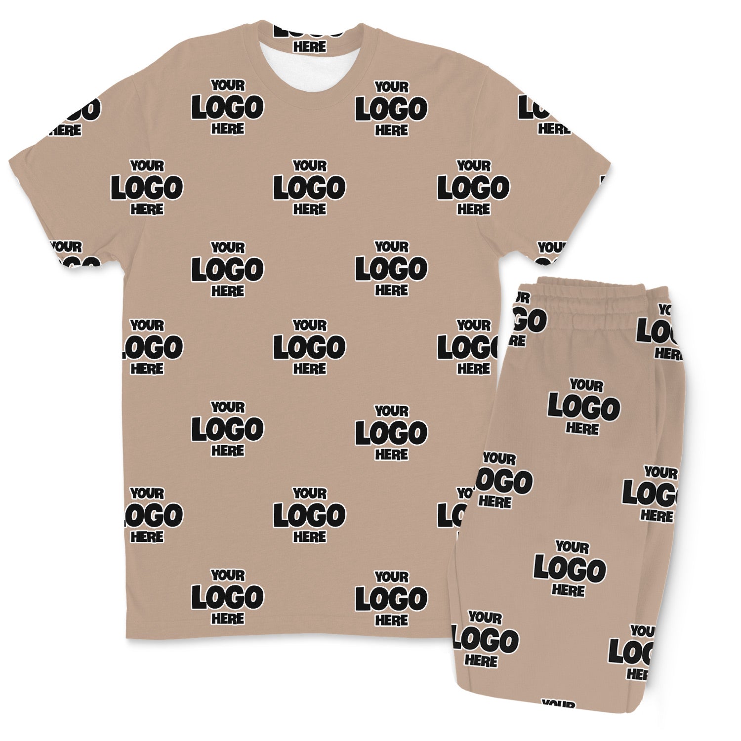 Personalised Logo Pattern Men’s PJ Trousers Set