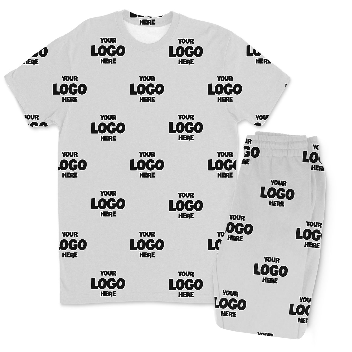 Personalised Logo Pattern Men’s PJ Trousers Set