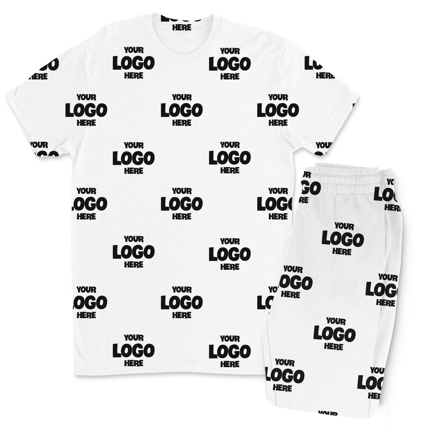 Personalised Logo Pattern Men’s PJ Trousers Set