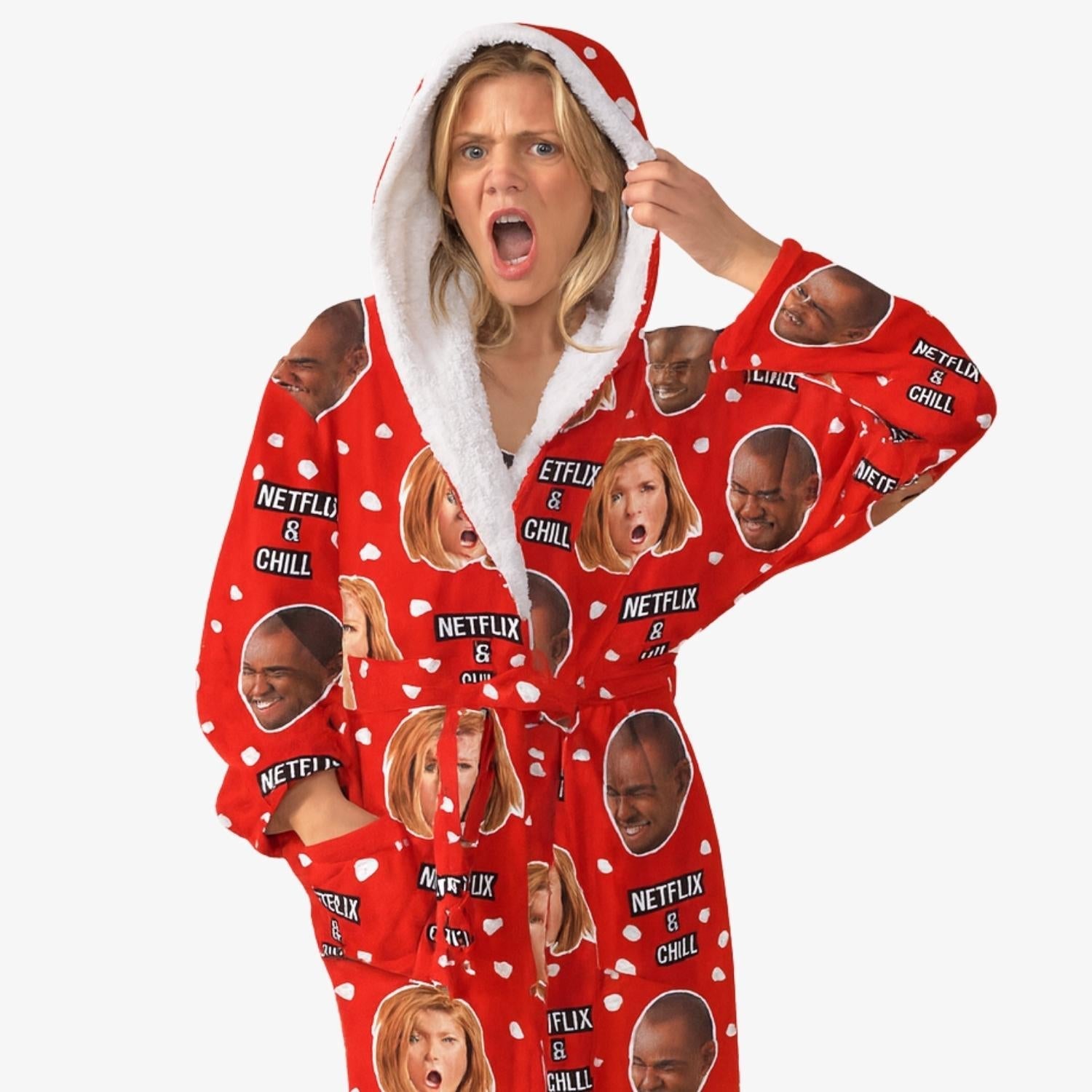 Netflix and Chill Personalised Dressing Gown