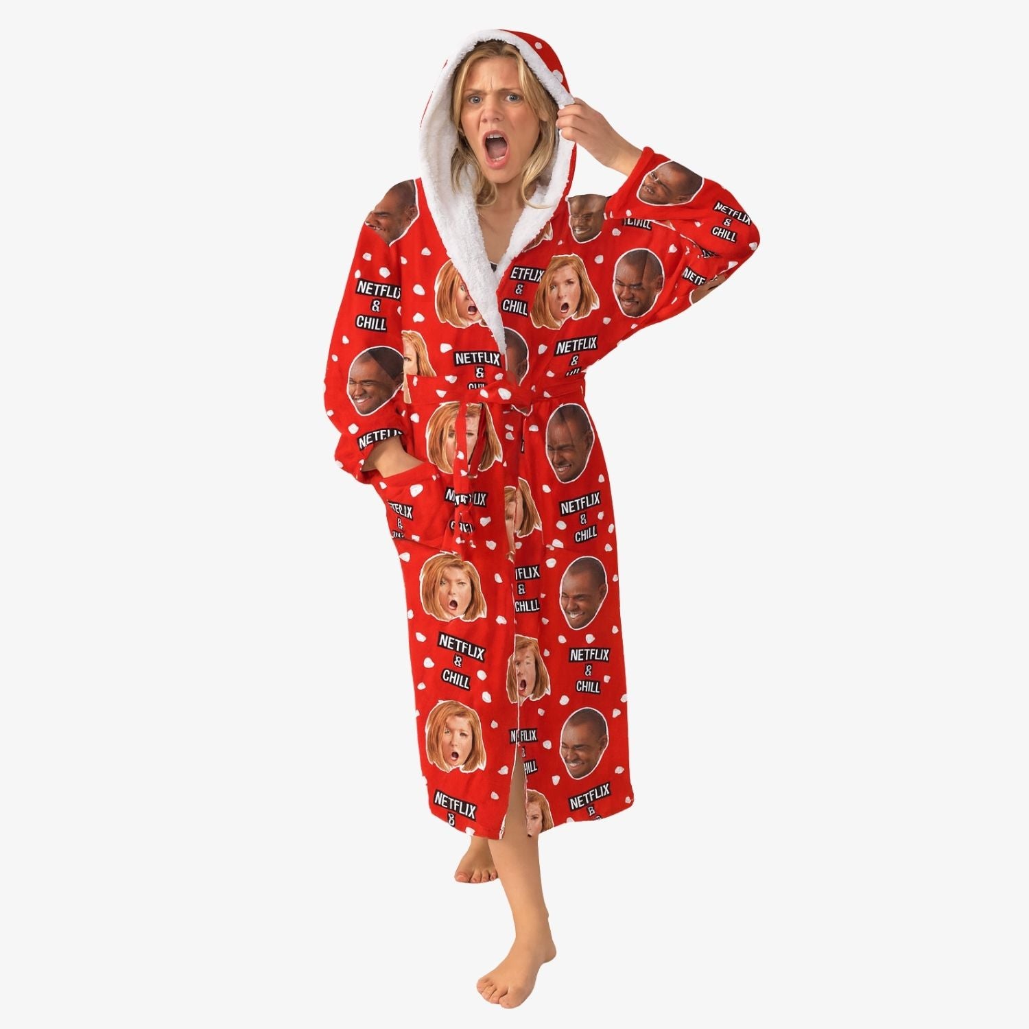 Netflix and Chill Personalised Dressing Gown