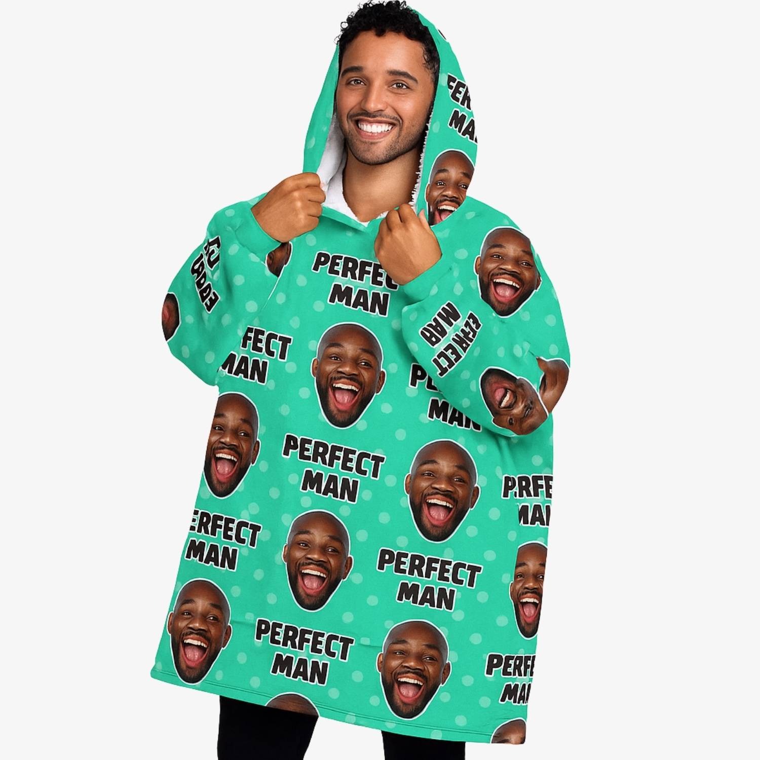 Perfect Man Chillzy personalised Hoodie Blanket