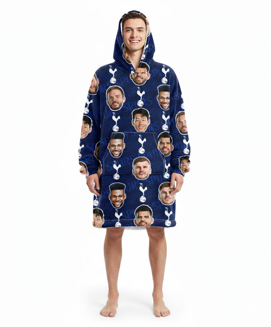 Personalised Spurs Players Hoodie Blanket