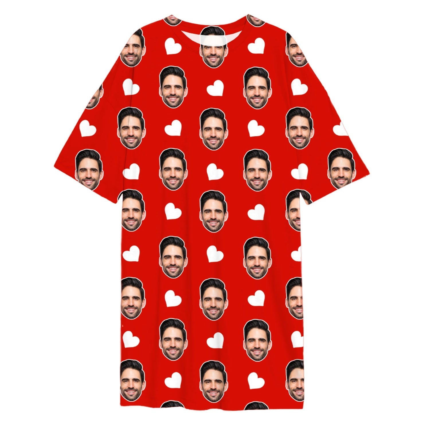 White Hearts Custom Sleep Tee