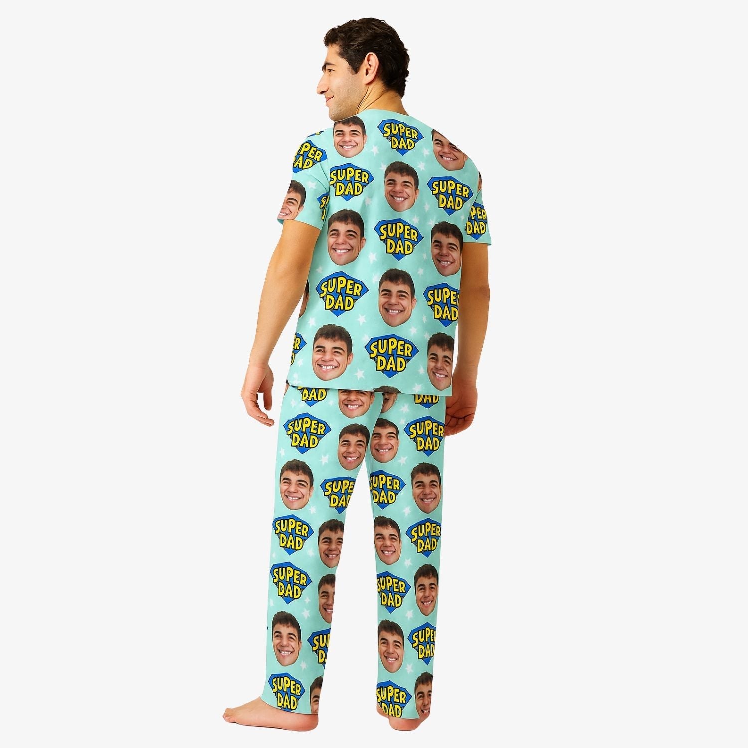 Men's Super Dad photo Pyjamas