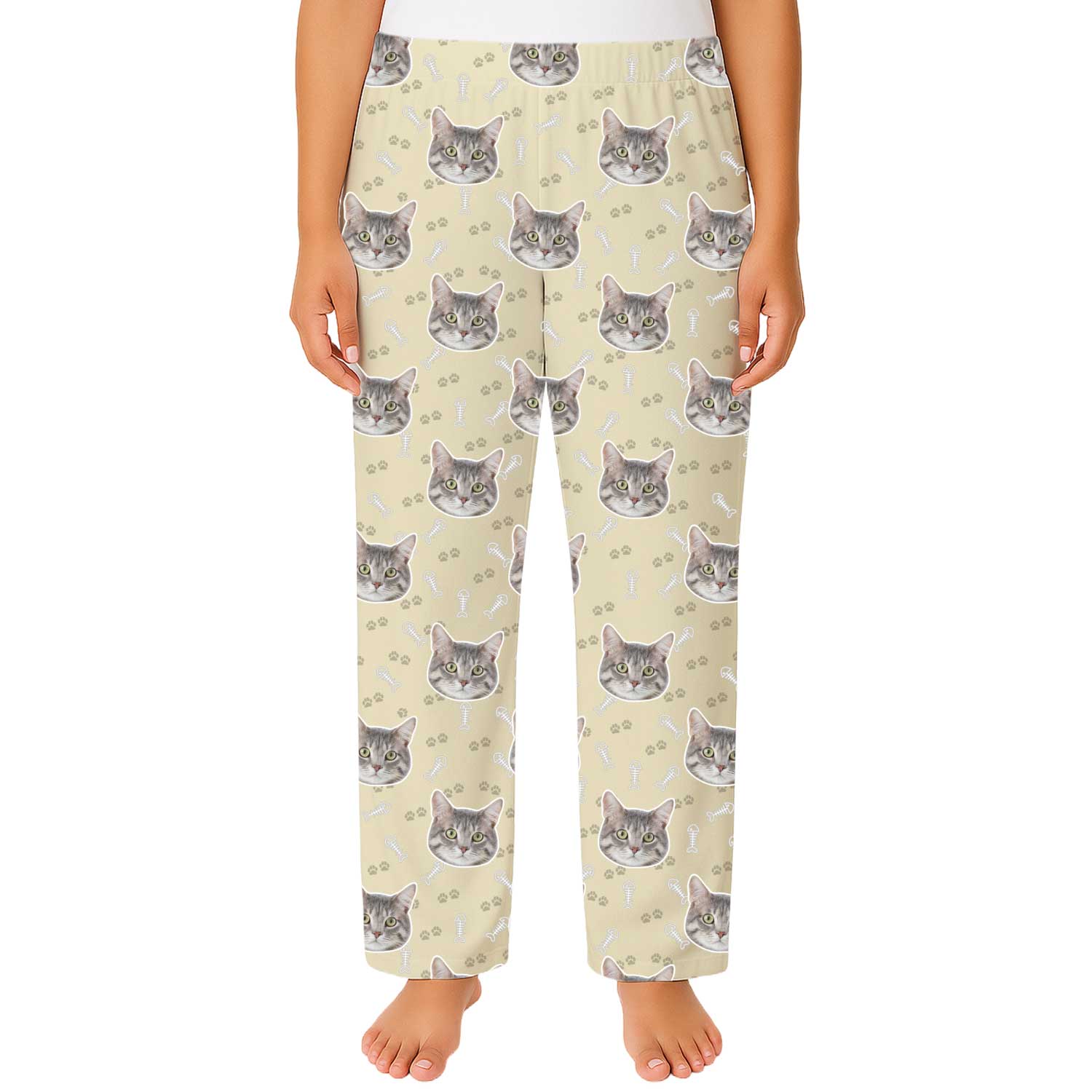 pjs with face on them
