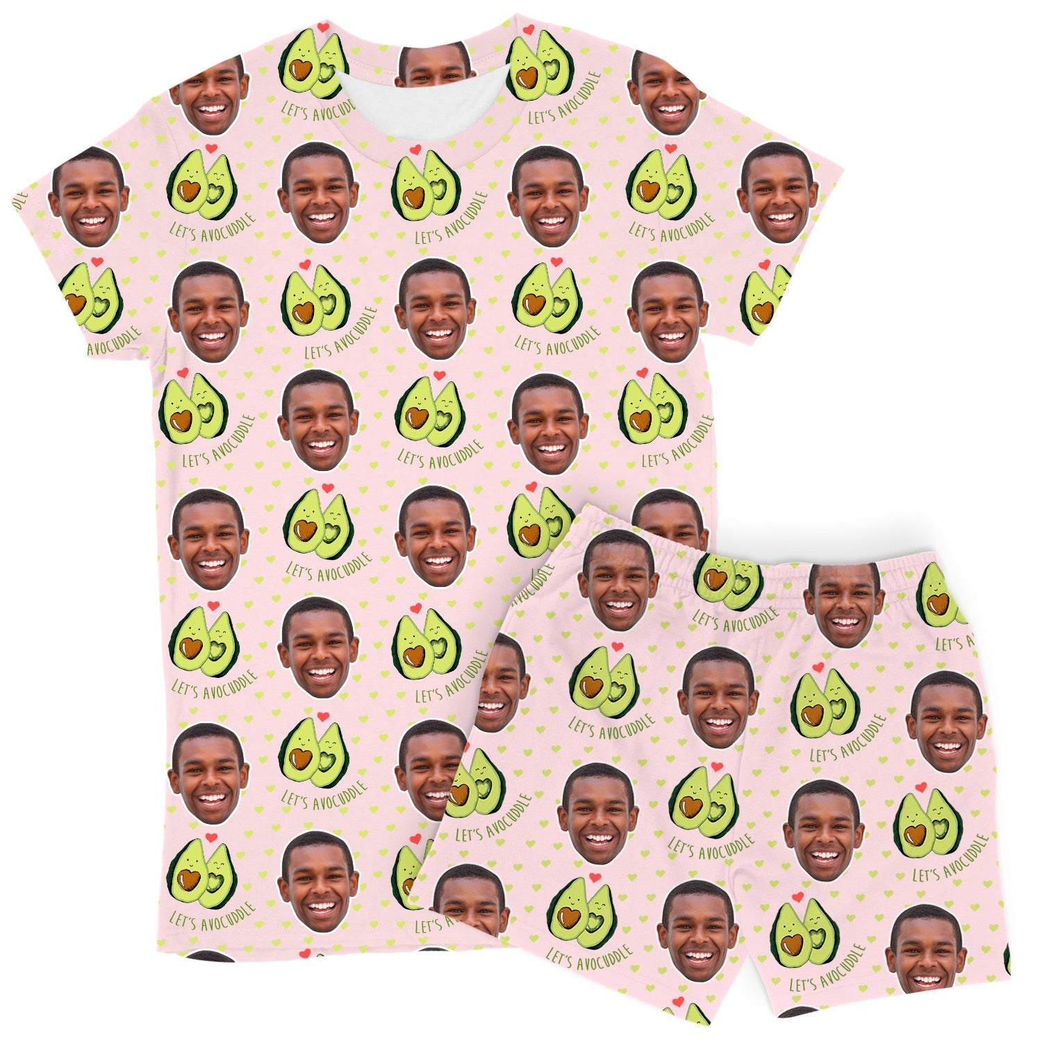 Let's Avocuddle Custom Women's PJ Shorts Set