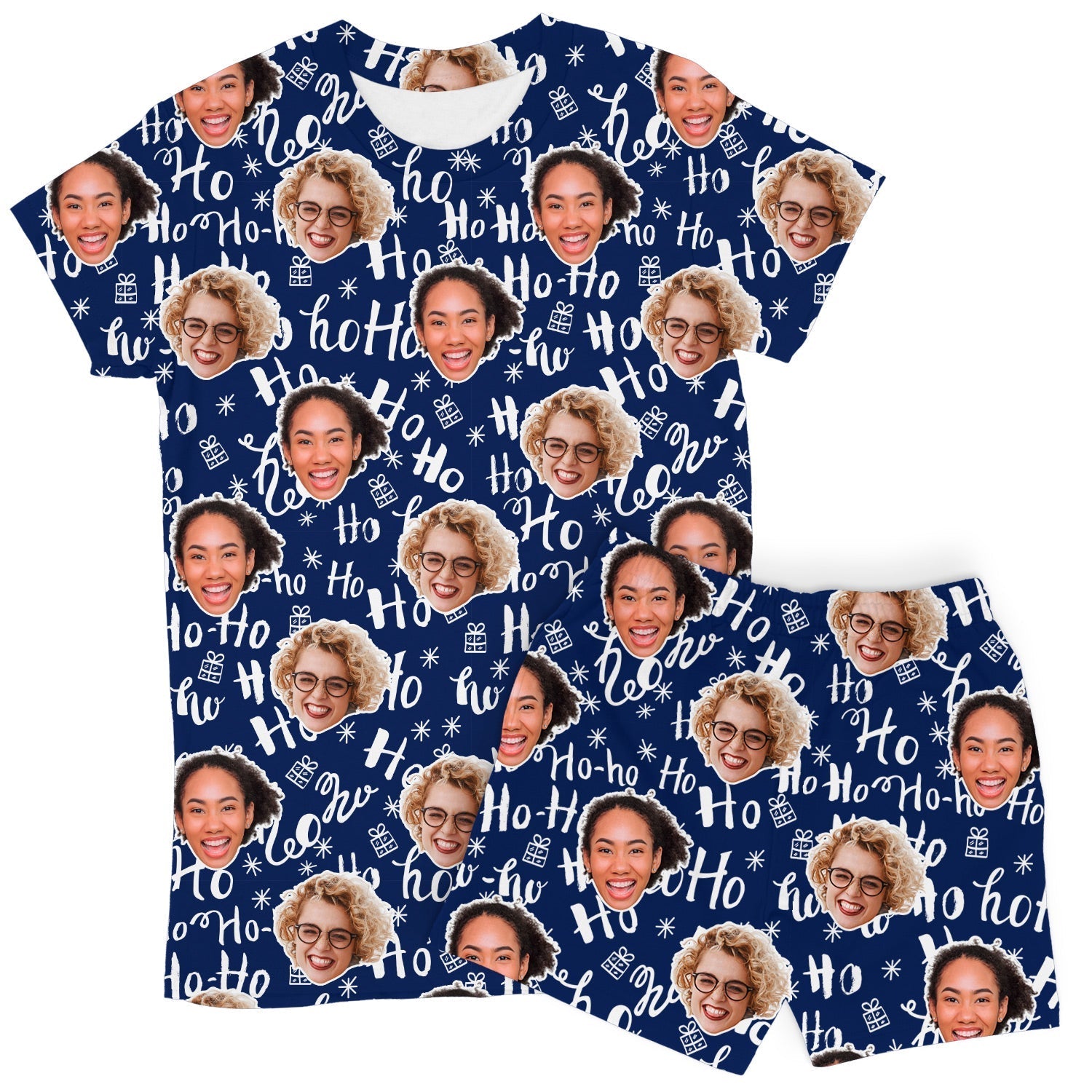 Ho Ho Ho Women's PJ Shorts Set