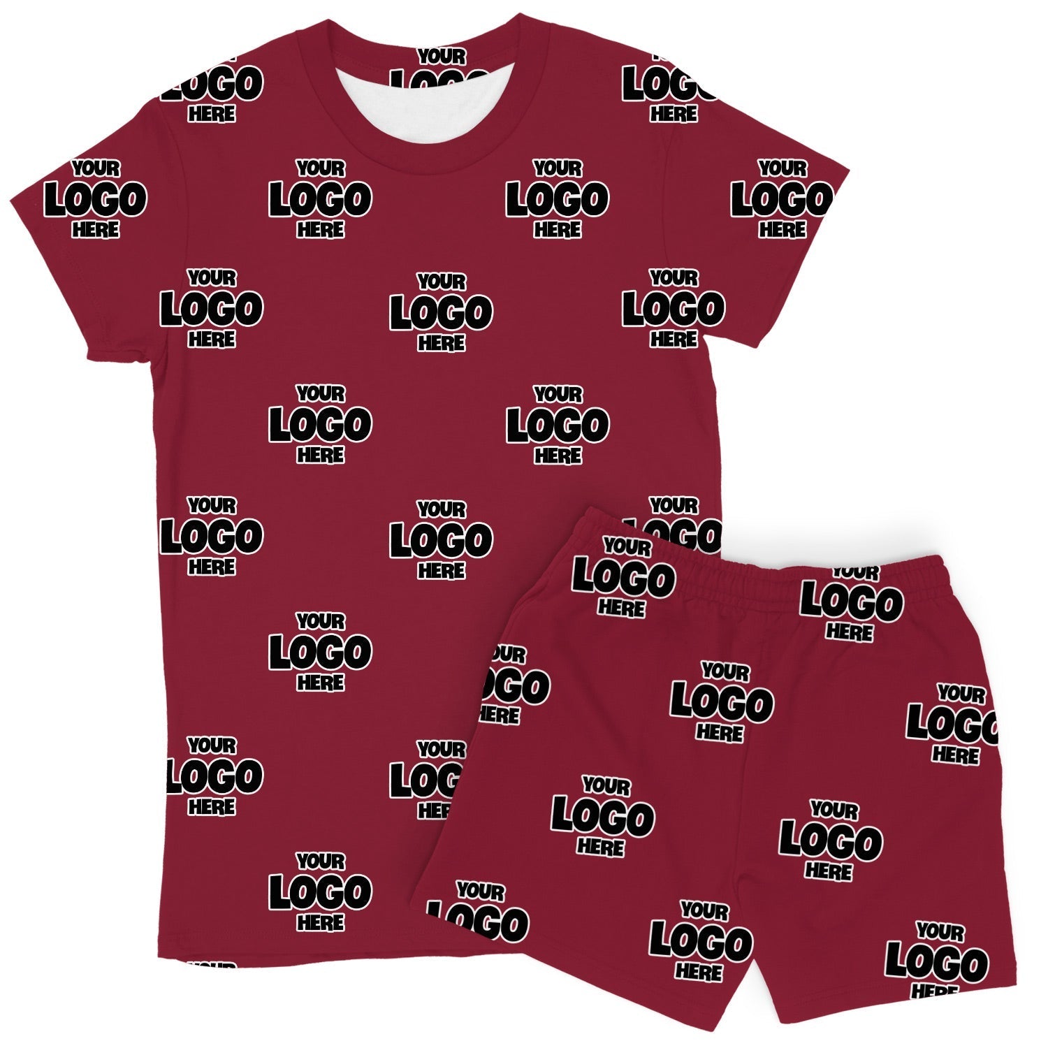 Women's Personalised Logo PJs - Shorts Set