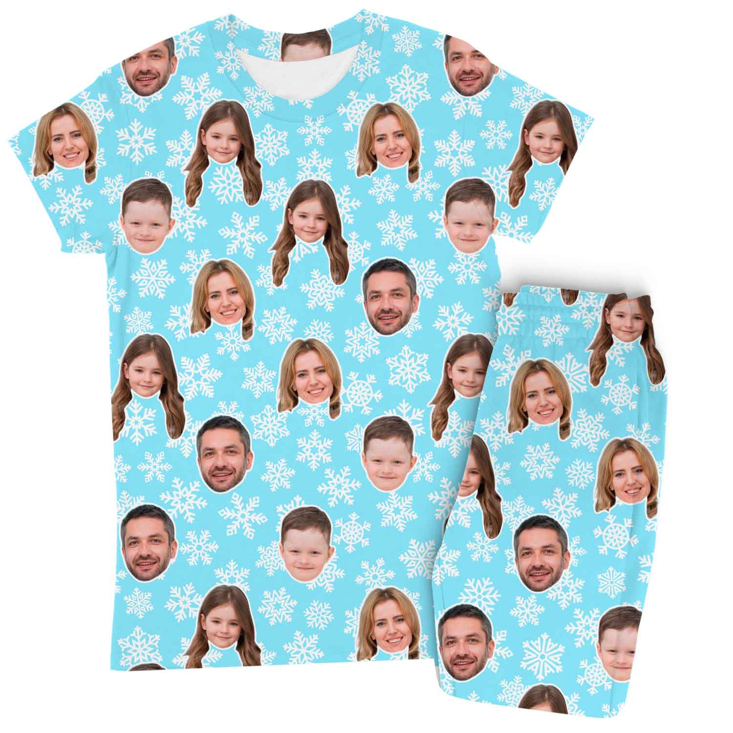 Snowflakes Custom Women's PJ Trousers Set