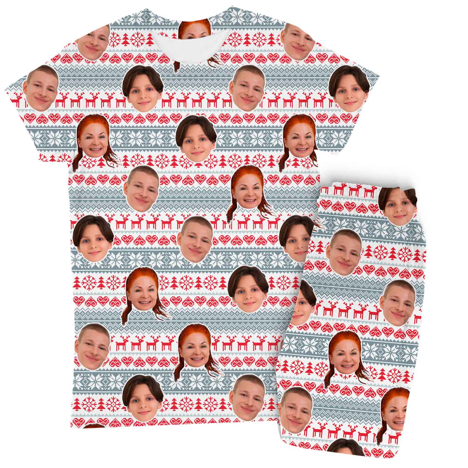 Christmas Nordic Custom Women's PJ Trousers Set