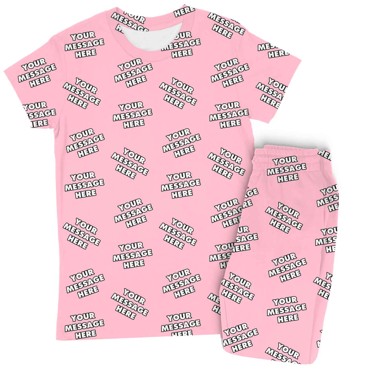 Women's Personalised Message Pyjamas - Trouser Set