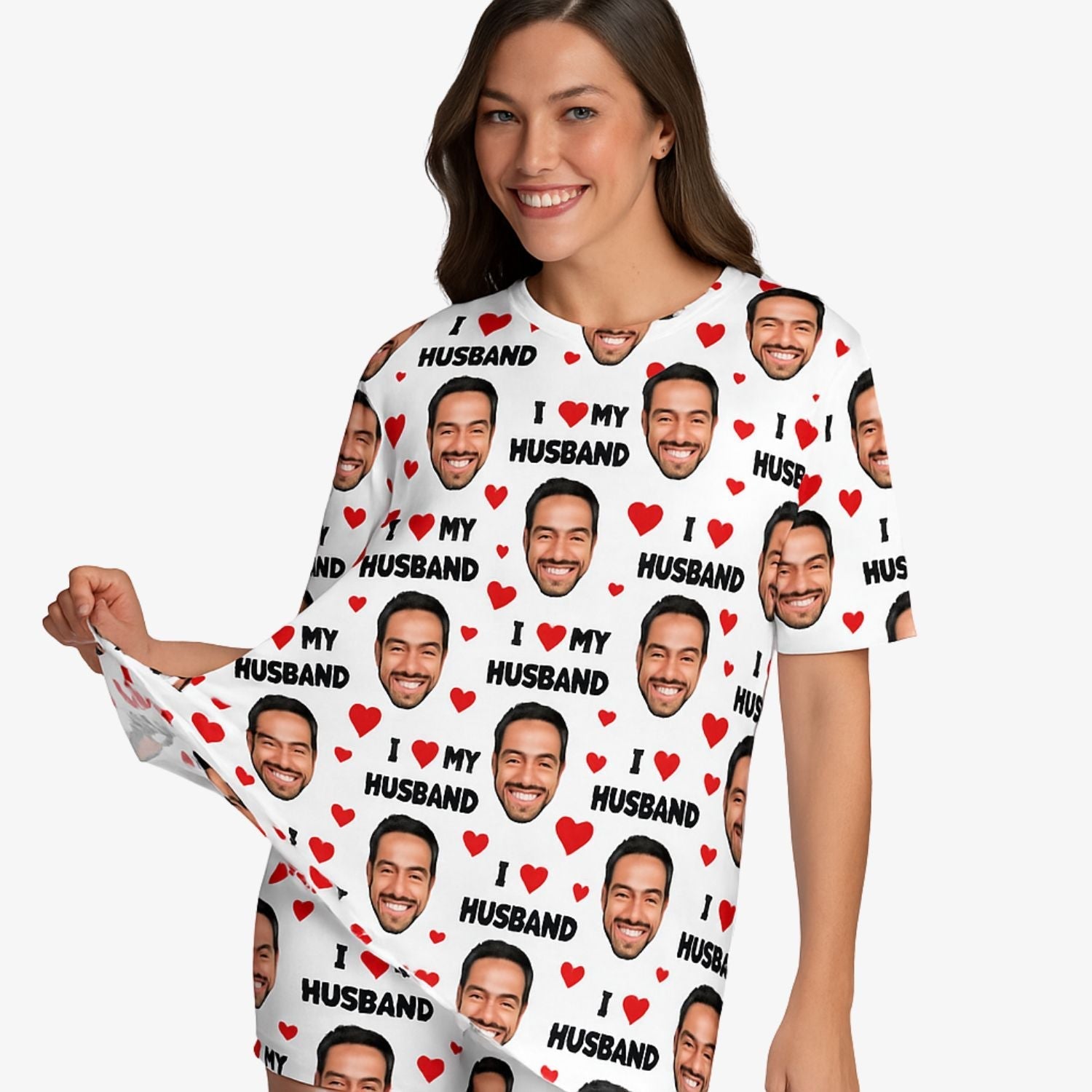 Women's I Love My Husband PJs - Shorts Set