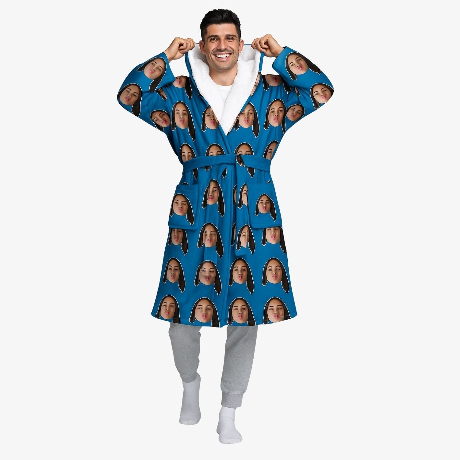 funny custom dressing gown for him