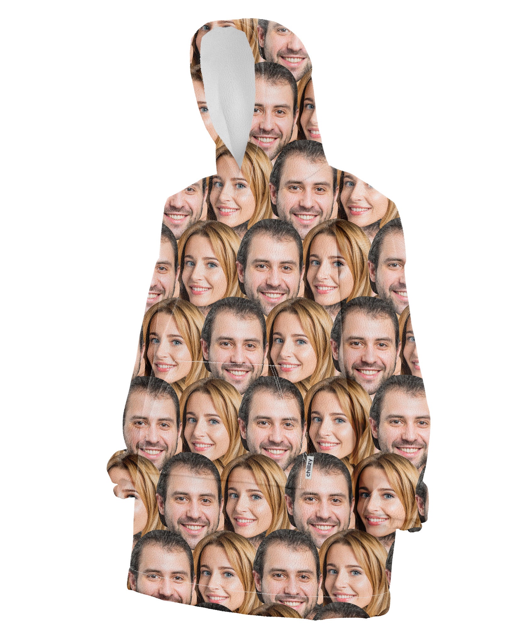 Couples Face Mash Chillzy Hoodie Blanket