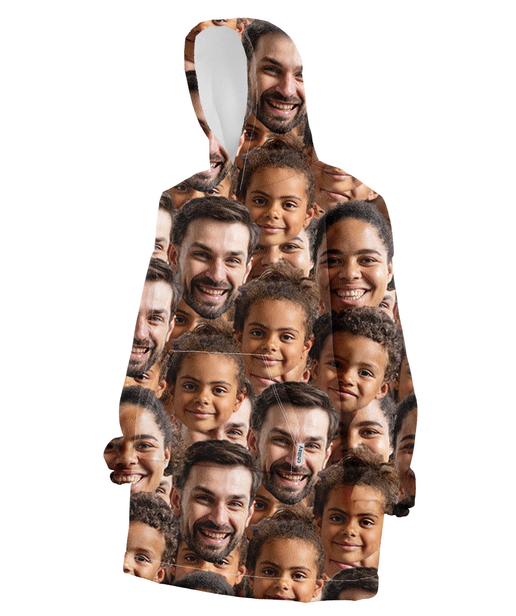 Family Face Mash Chillzy Hoodie Blanket