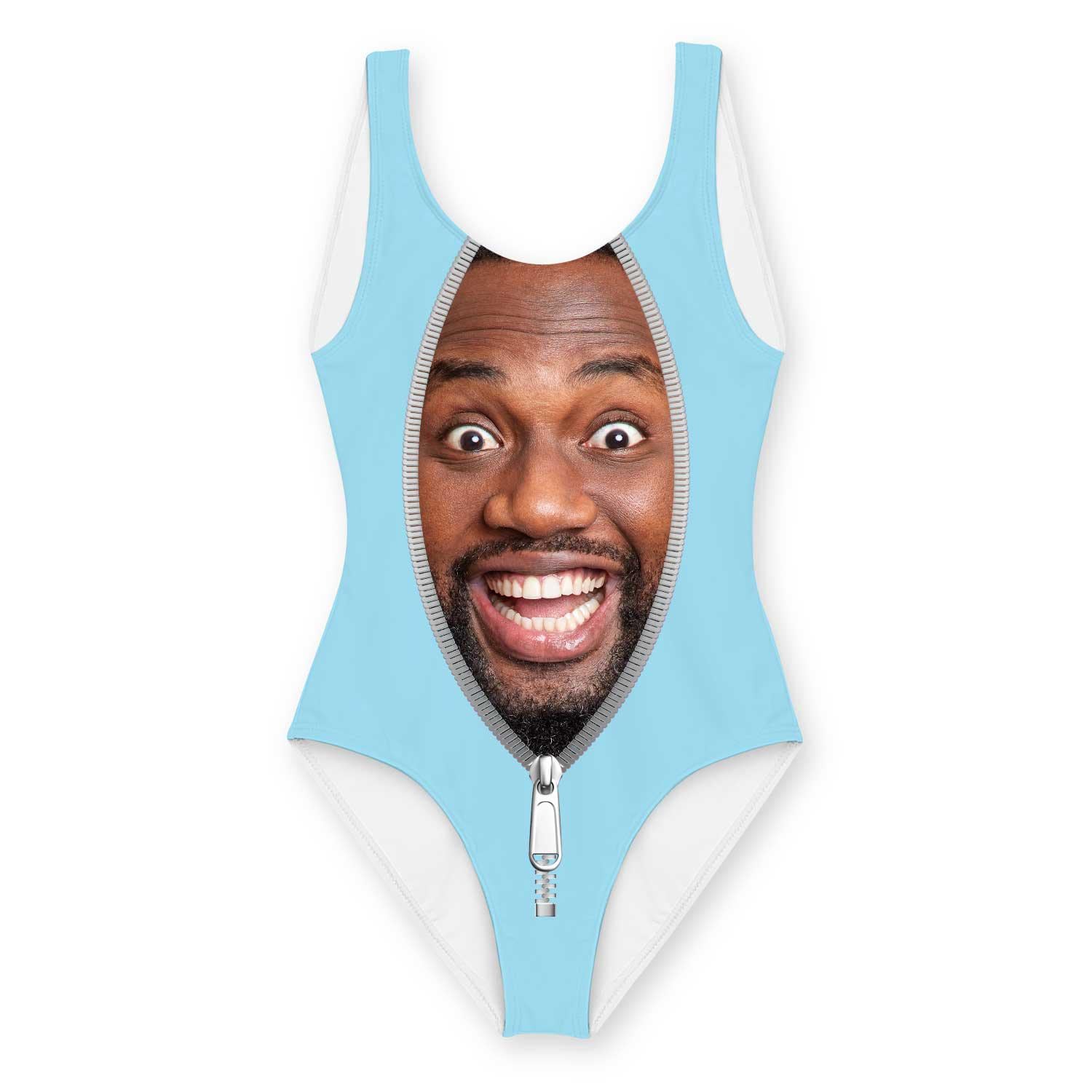 Zip Up Personalised Swimsuit