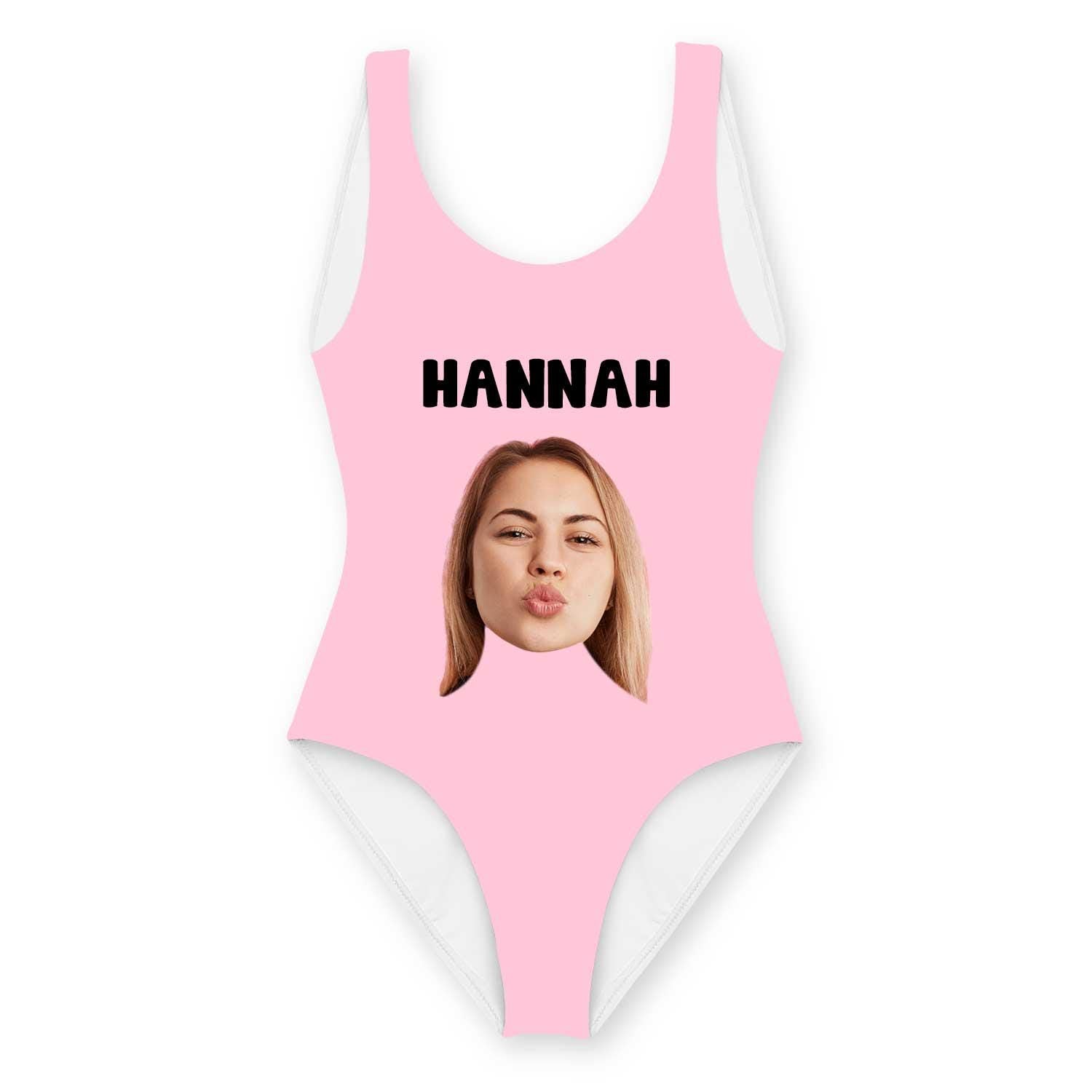 Your Name And Face Personalised Swimsuit