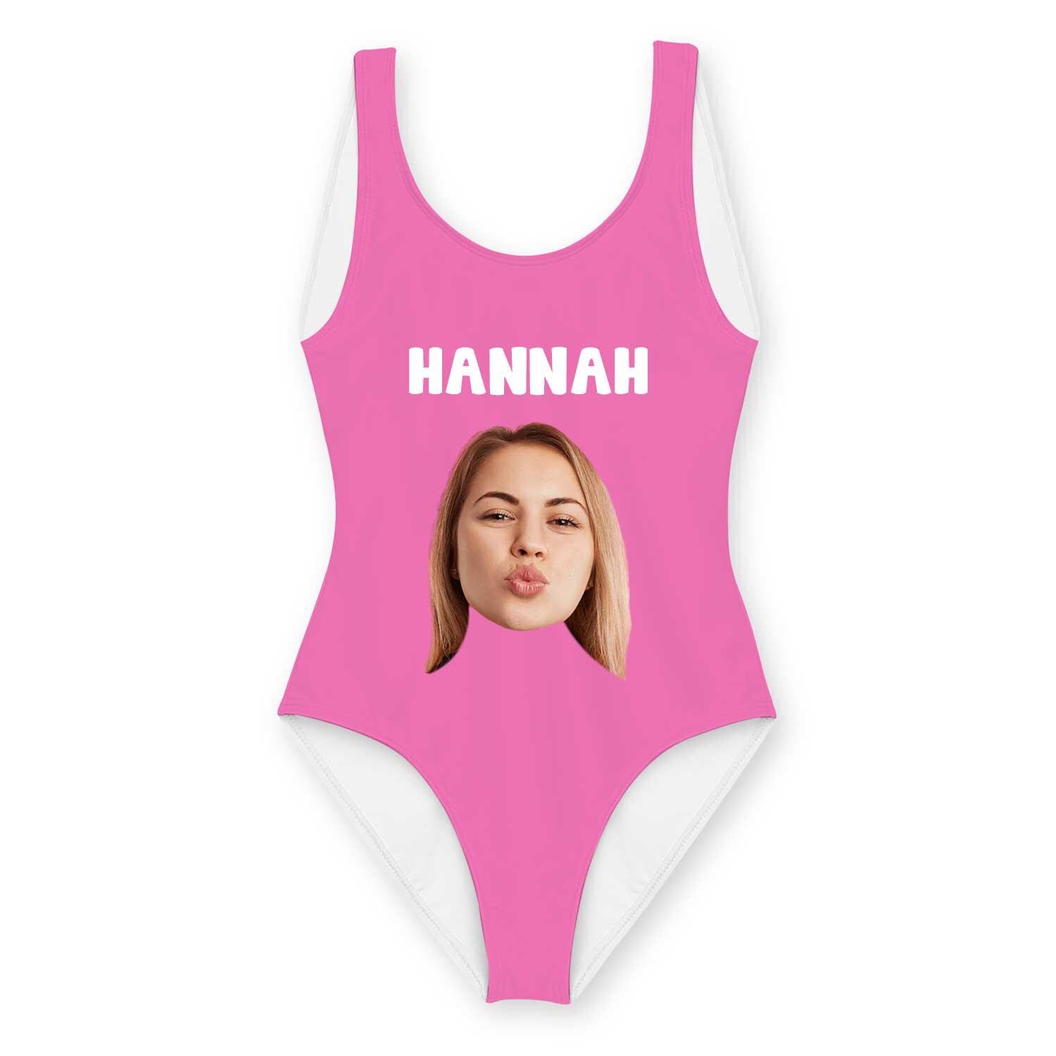 Your Name And Face Personalised Swimsuit