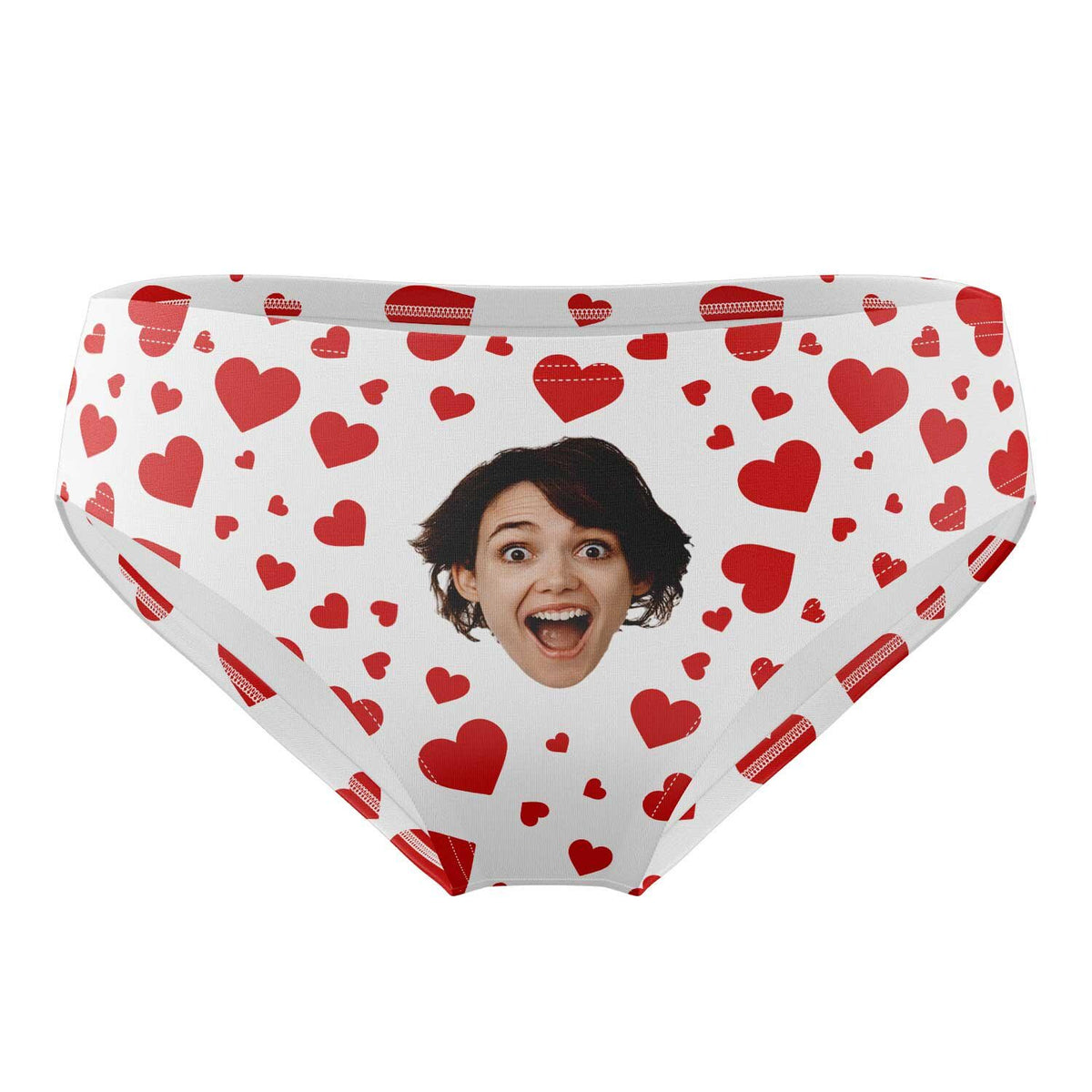 Heart Face Personalised Swimming Trunks