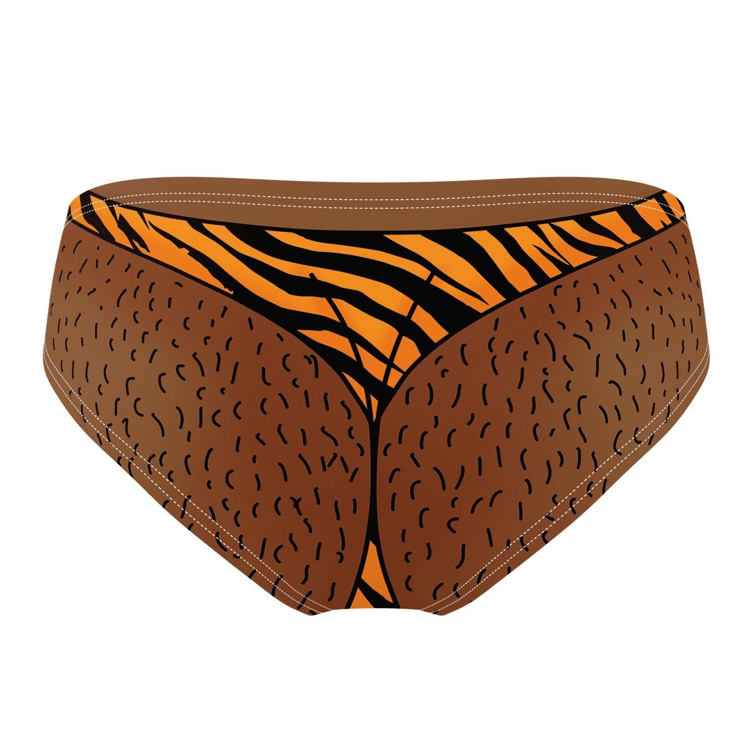 Zebra Thong Swim Trunks