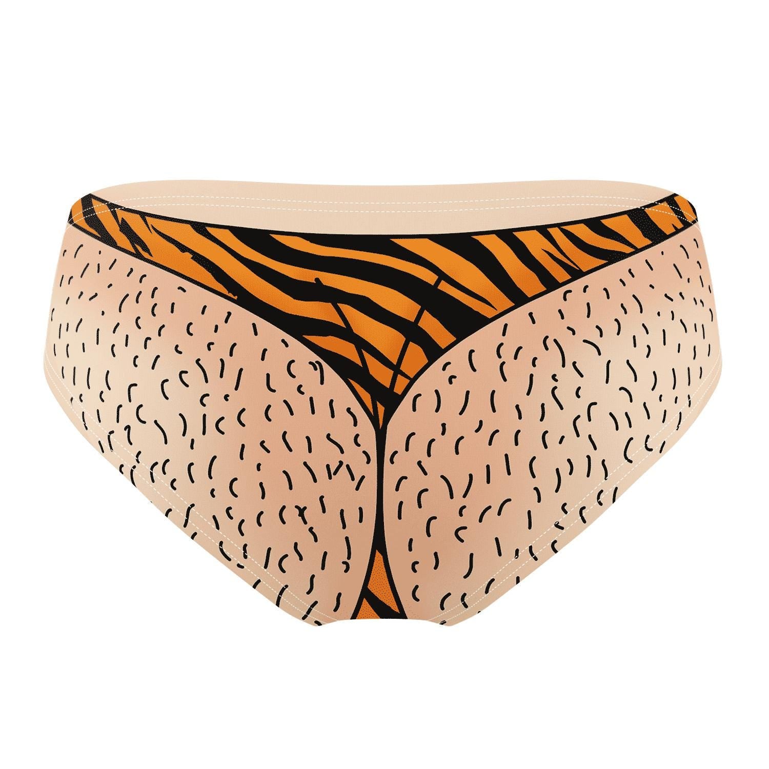 Zebra Thong Swim Trunks