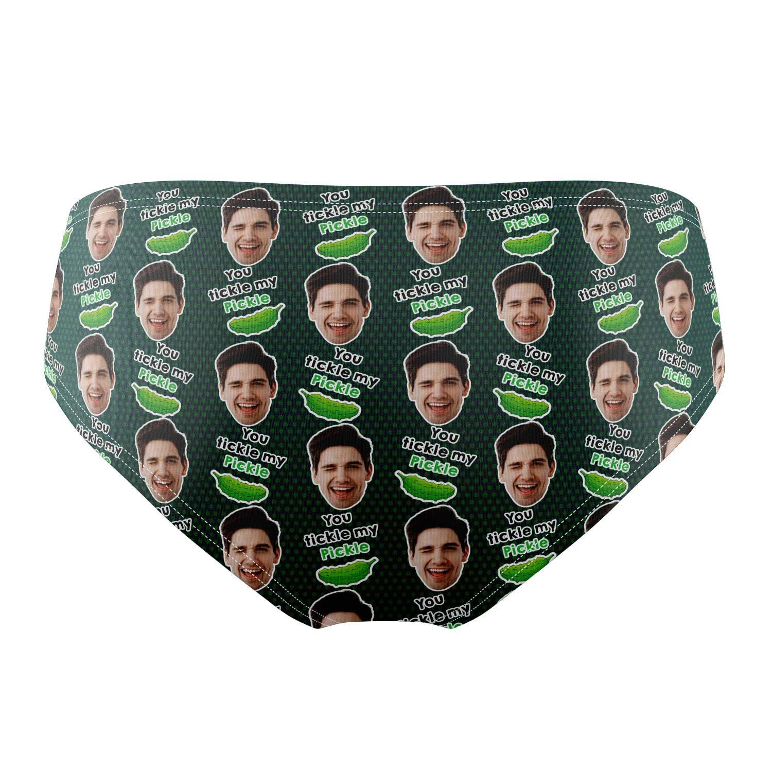 You Tickle My Pickle Personalised Face Swim Trunks