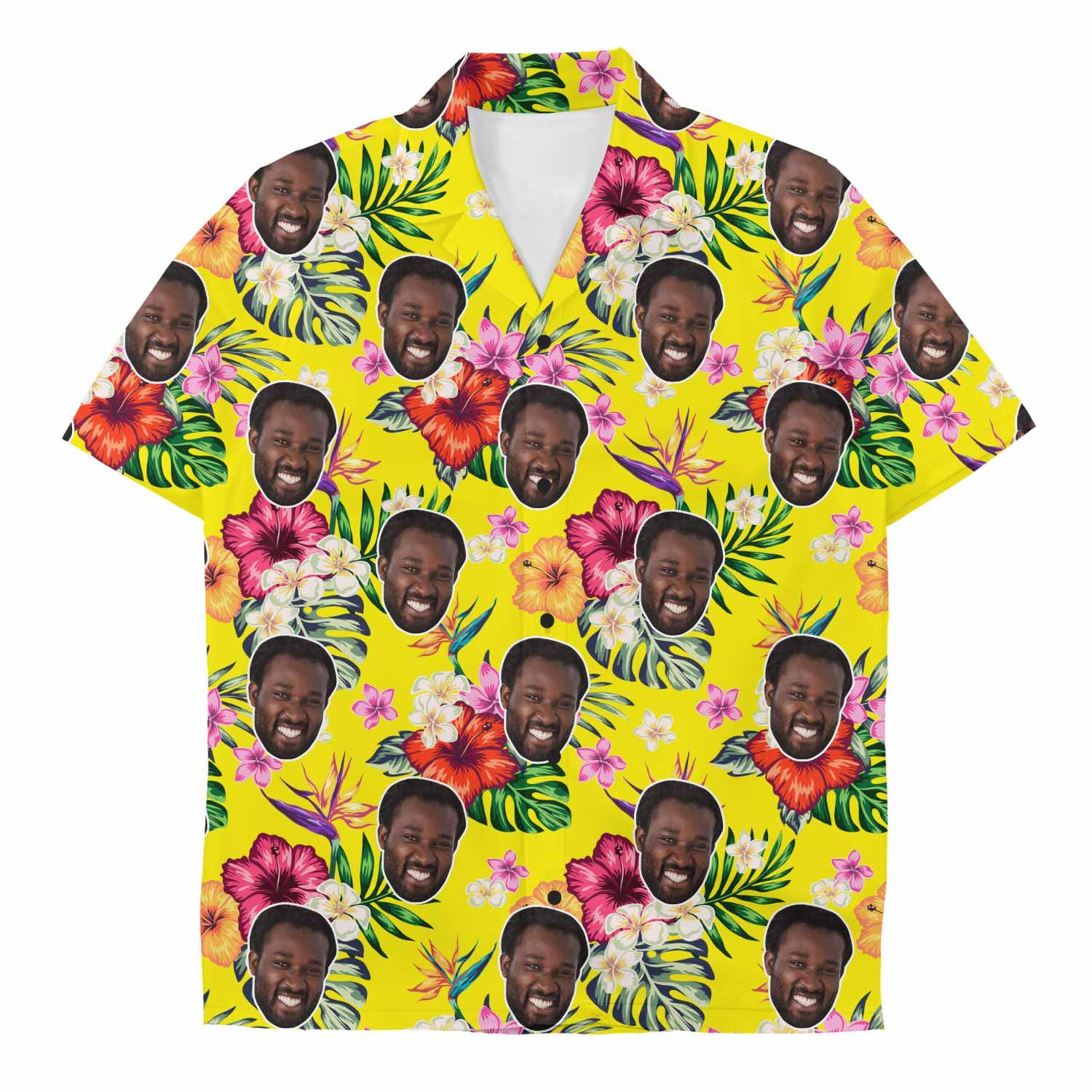 Tropical Custom Faces Hawaiian Shirt